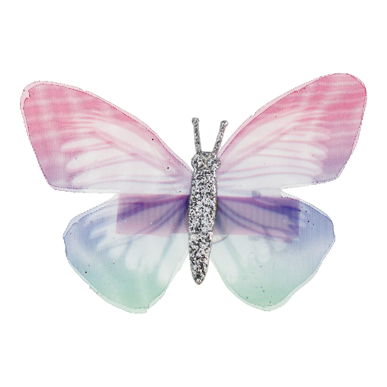 Lukky Fashion набор из 4 аксессуара для волос: 3 ободка с блестками, заколка с бабочкой из шифона