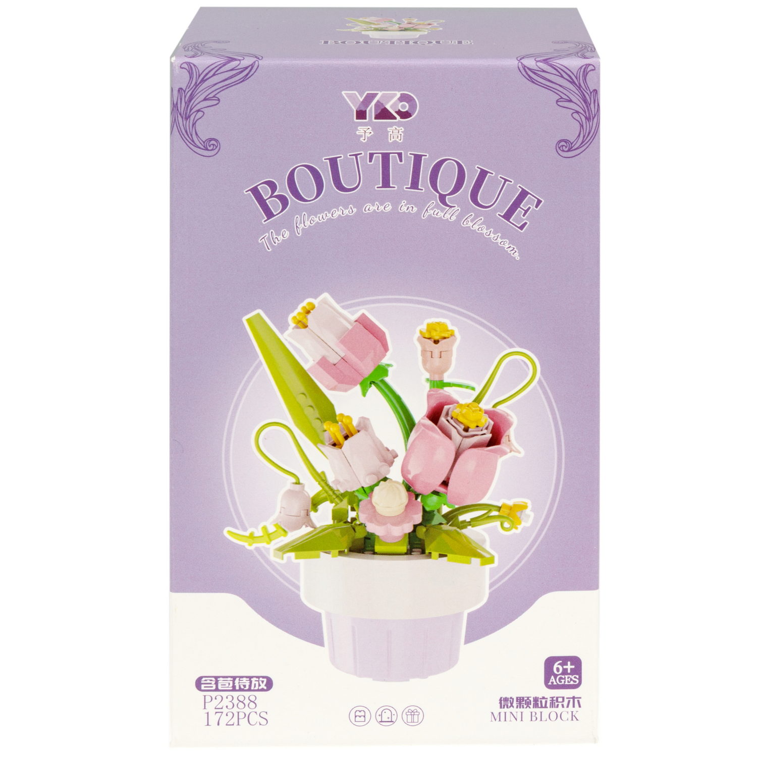 Конструктор 1TOY Blockformers "Цветы в горшках", 9 видов, от 138 до 223 деталей