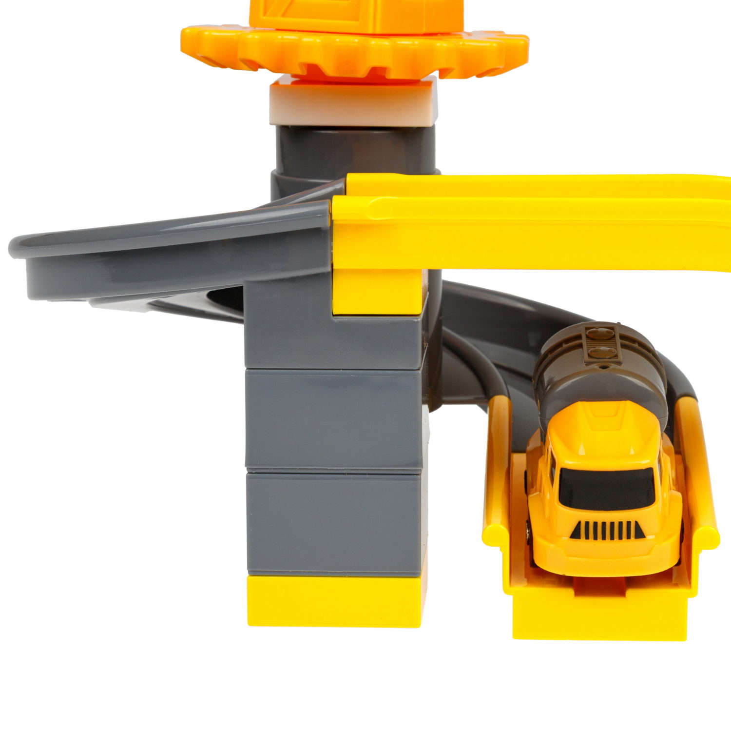 Парковка для машинок 1TOY Транспаркинг Строительный участок, автотрек с машинками