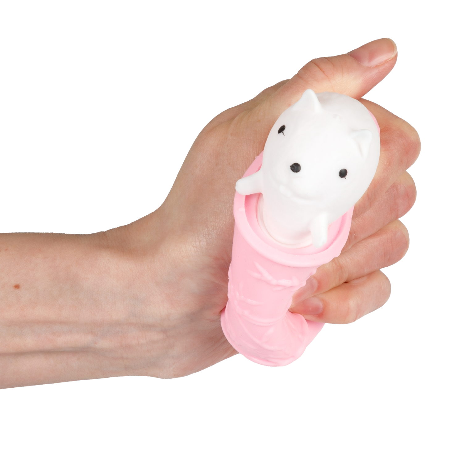 1Toy Жмяка "Выскочка. Бурундук" 5х6х7 см, розово-белый