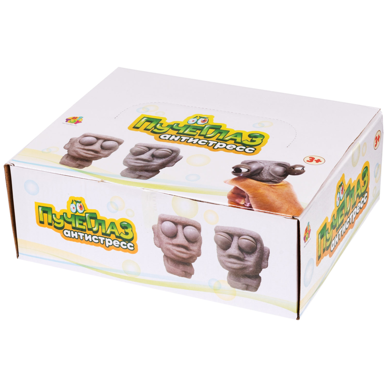 1toy Пучеглаз-антистресс "Истукан", 6,4х3,9х7,3 см