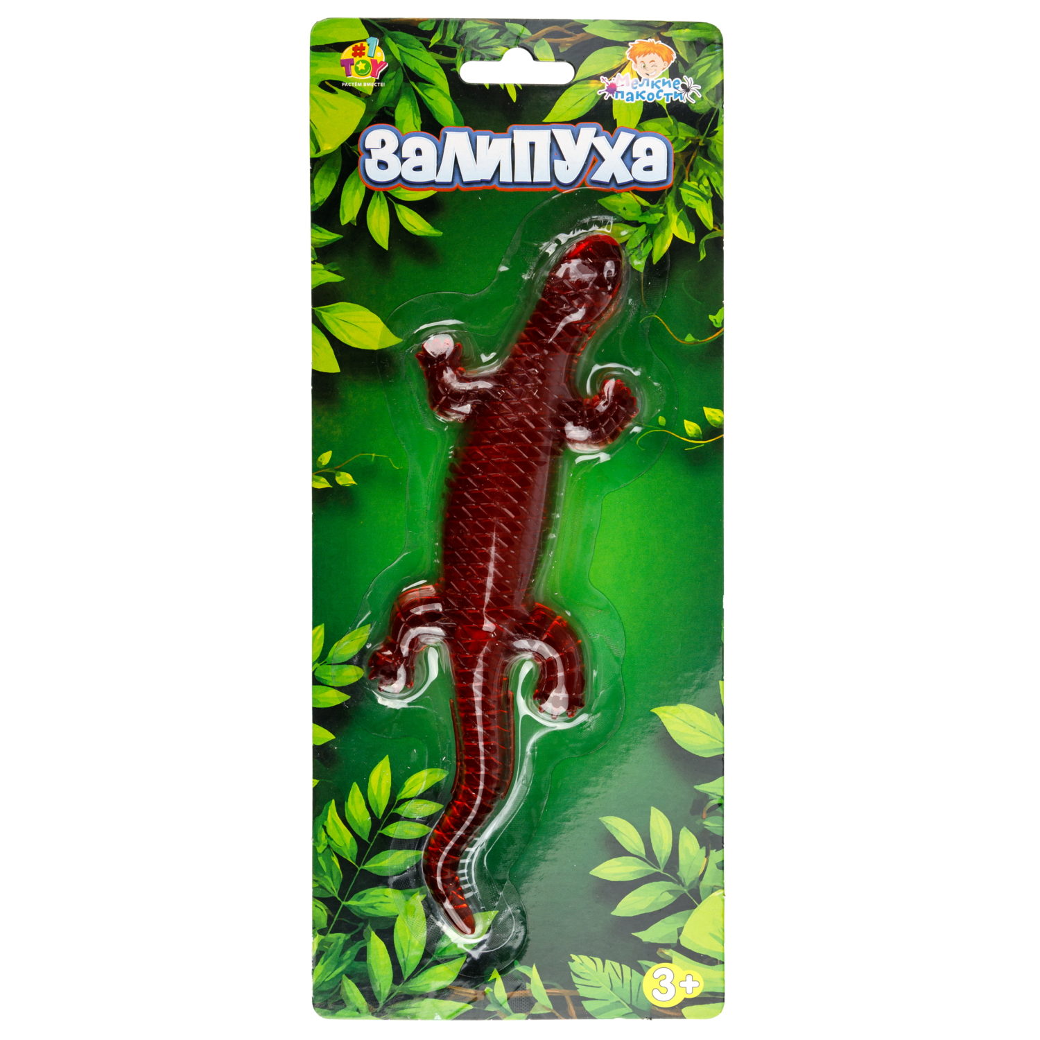 Жмяка липучая 1TOY Залипуха Ящерица, лизун