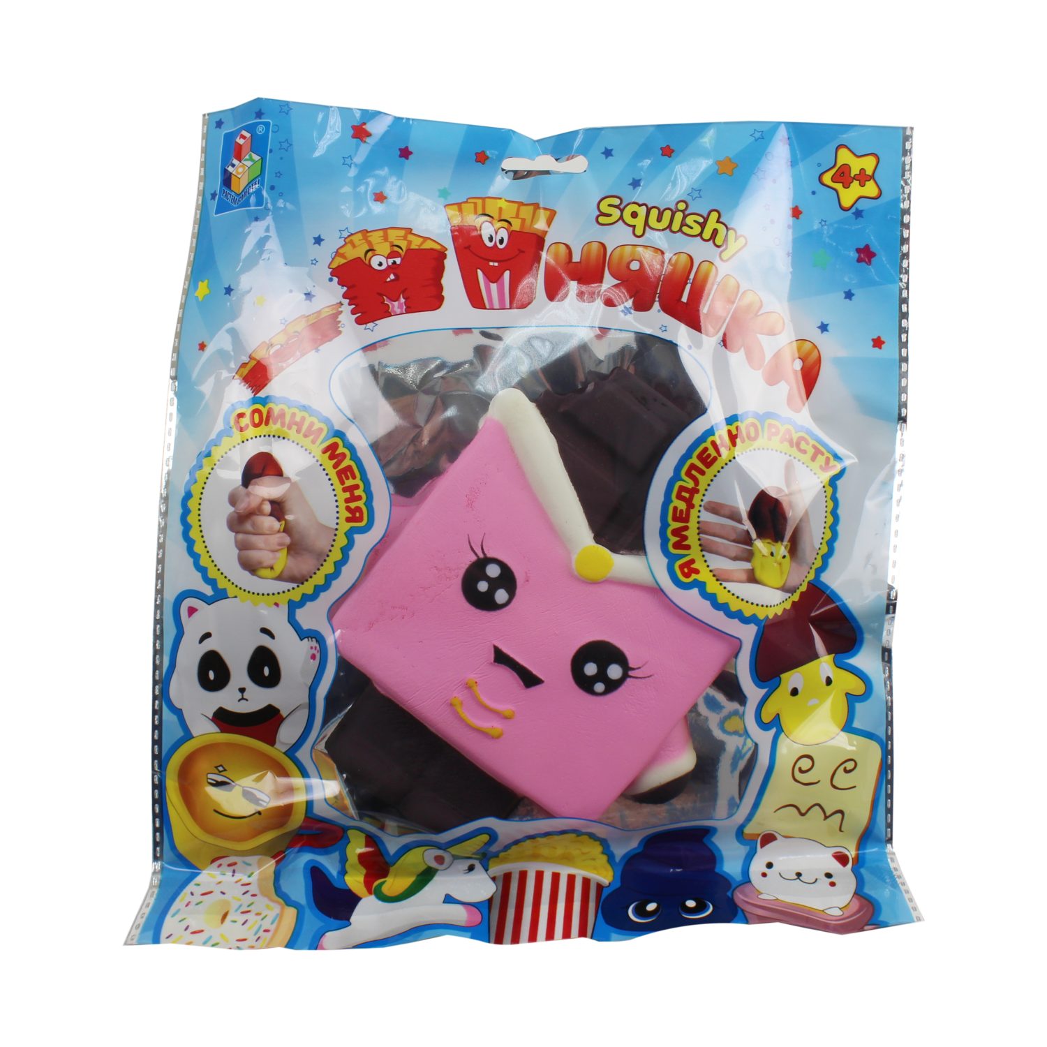 1toy игрушка-антистресс мммняшка squishy (сквиши), шоколадка, 60 гр,13/12/2