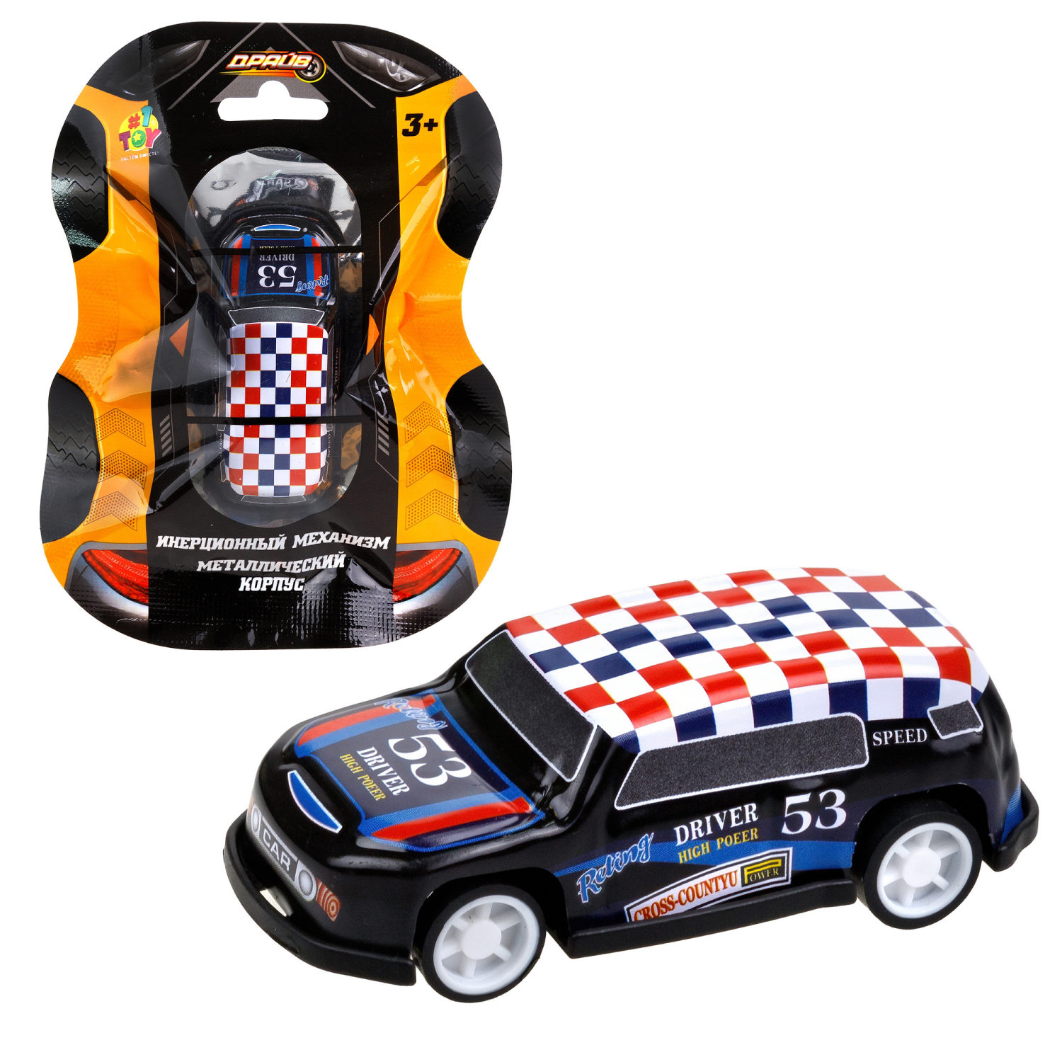 1toy Драйв Микромашинка, металлическая, инерционная, в ассортименте 92 вида