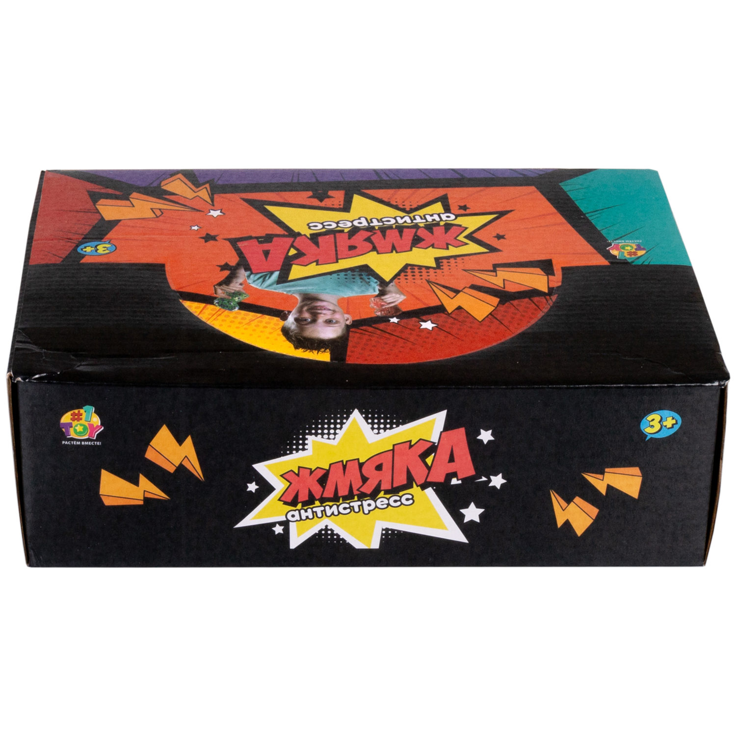 1toy Жмяка динозавр с пенопластовыми шариками, 8х11 см, 4 вида в ассортименте