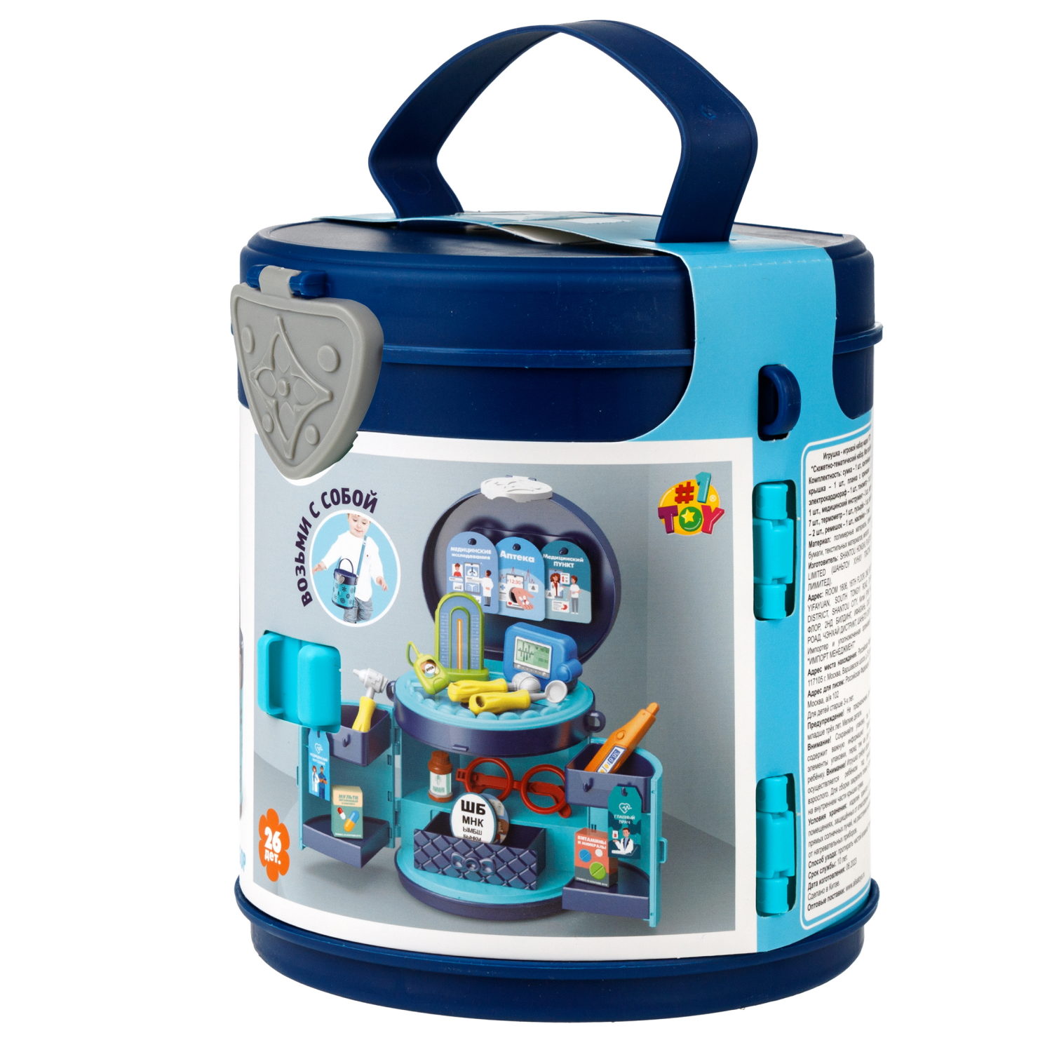 1TOY Модный стиль "Доктор" игровой набор в сумке, 26 предметов