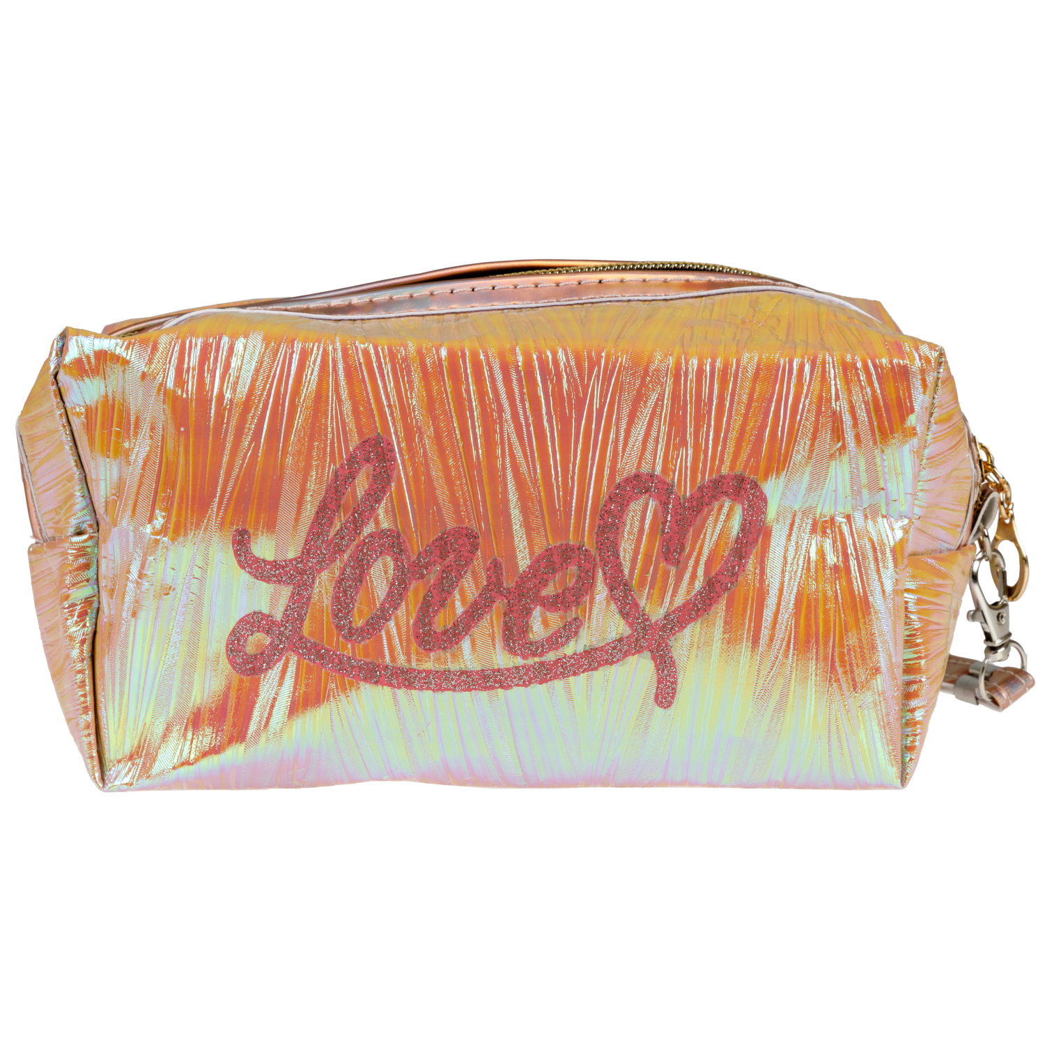 Косметичка блестящая,Lukky Love, 18*8*10,5 см