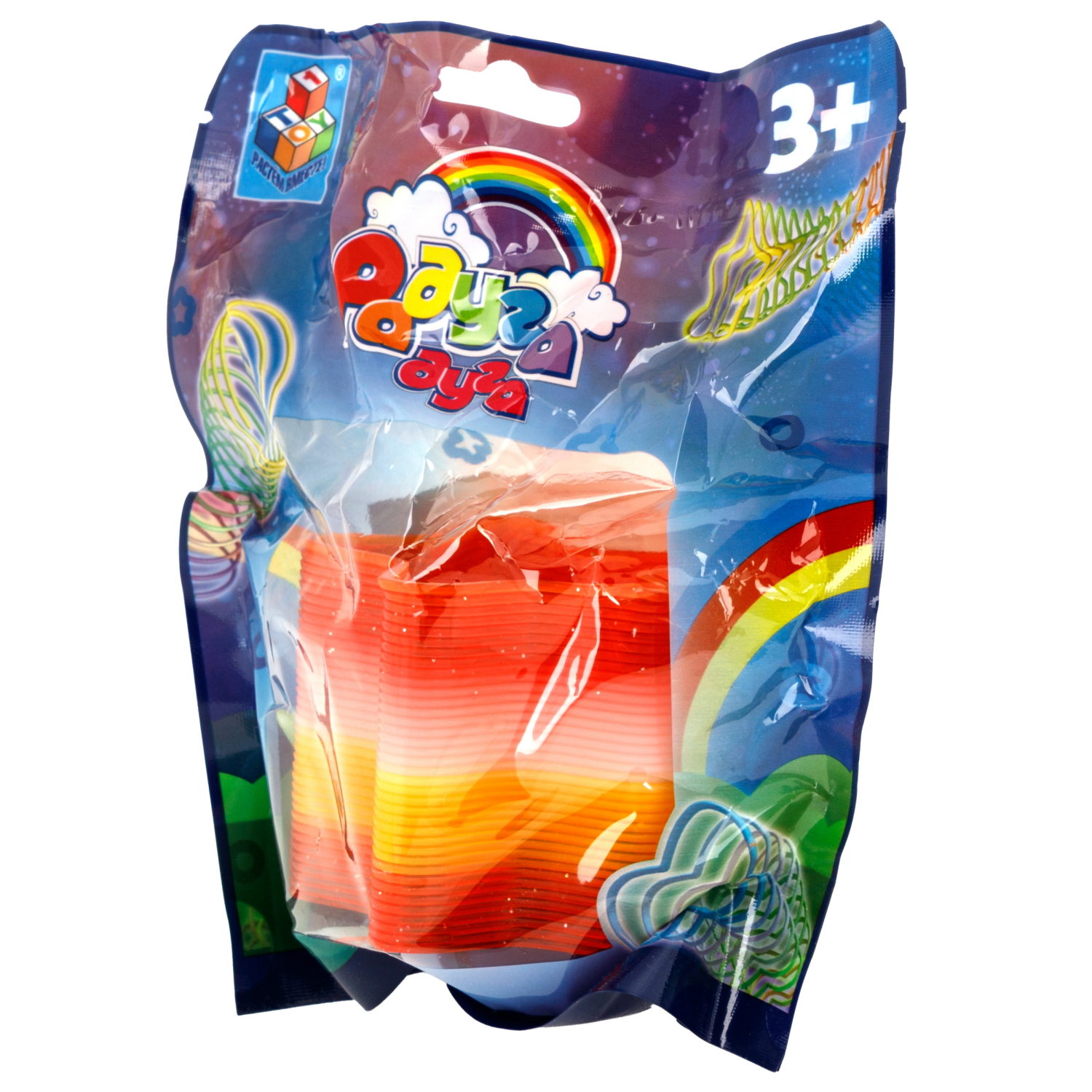 Пружинка радуга 1TOY «Радуга-дуга», 4 вида в ассортименте