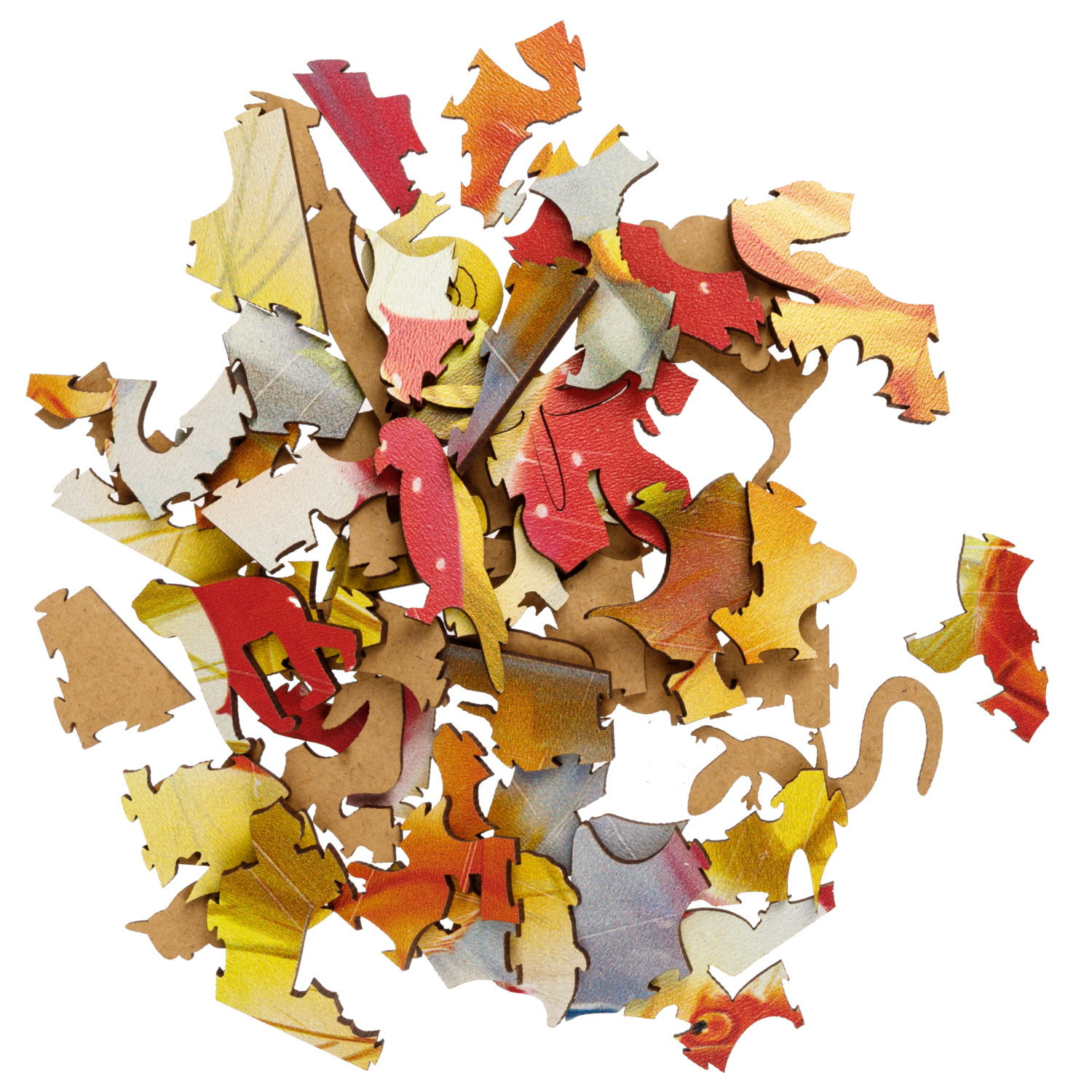 Деревянные пазлы Collection Animals Кот под зонтиком, 120 деталей