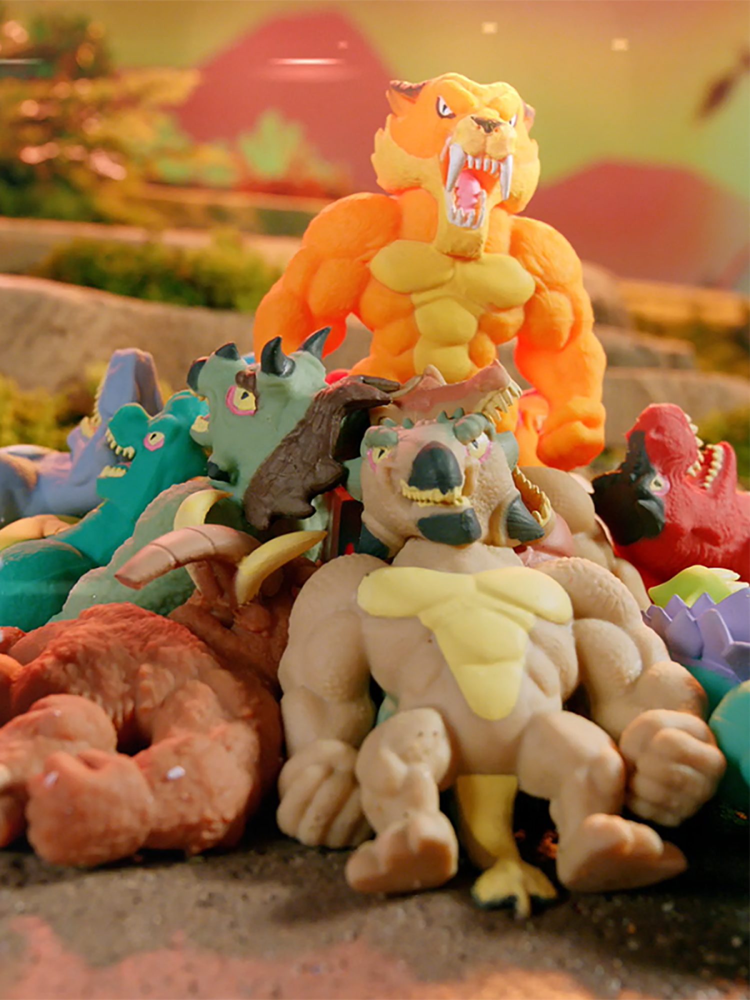 1TOY MONSTER FLEX DINO, тянущиеся фигурки 14см, 14 видов в ассортименте