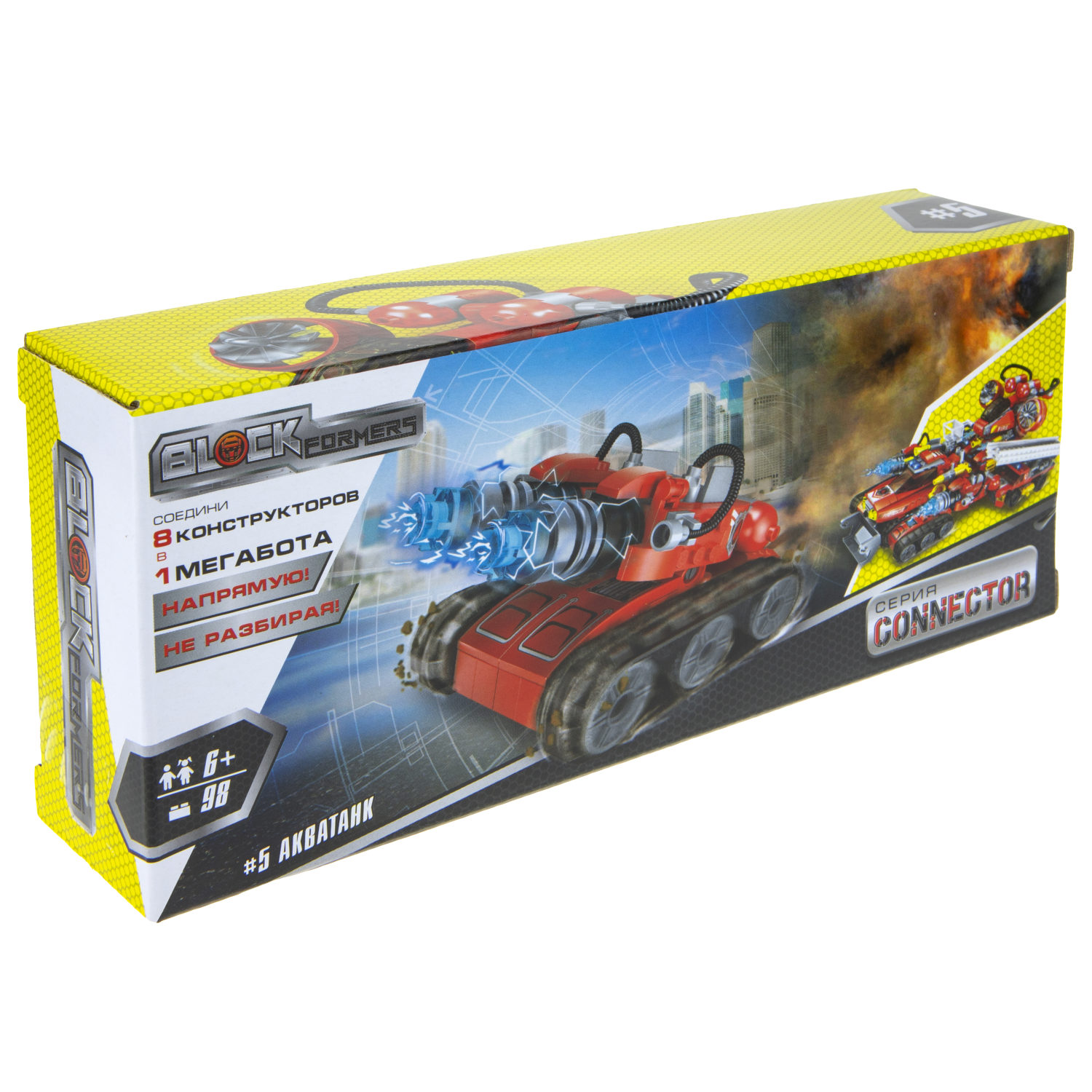 Конструктор  Трансформер BLOCKFORMERS конструктор "Трансфайертрак" Cерия CONNECTOR, 8 видов на выбор