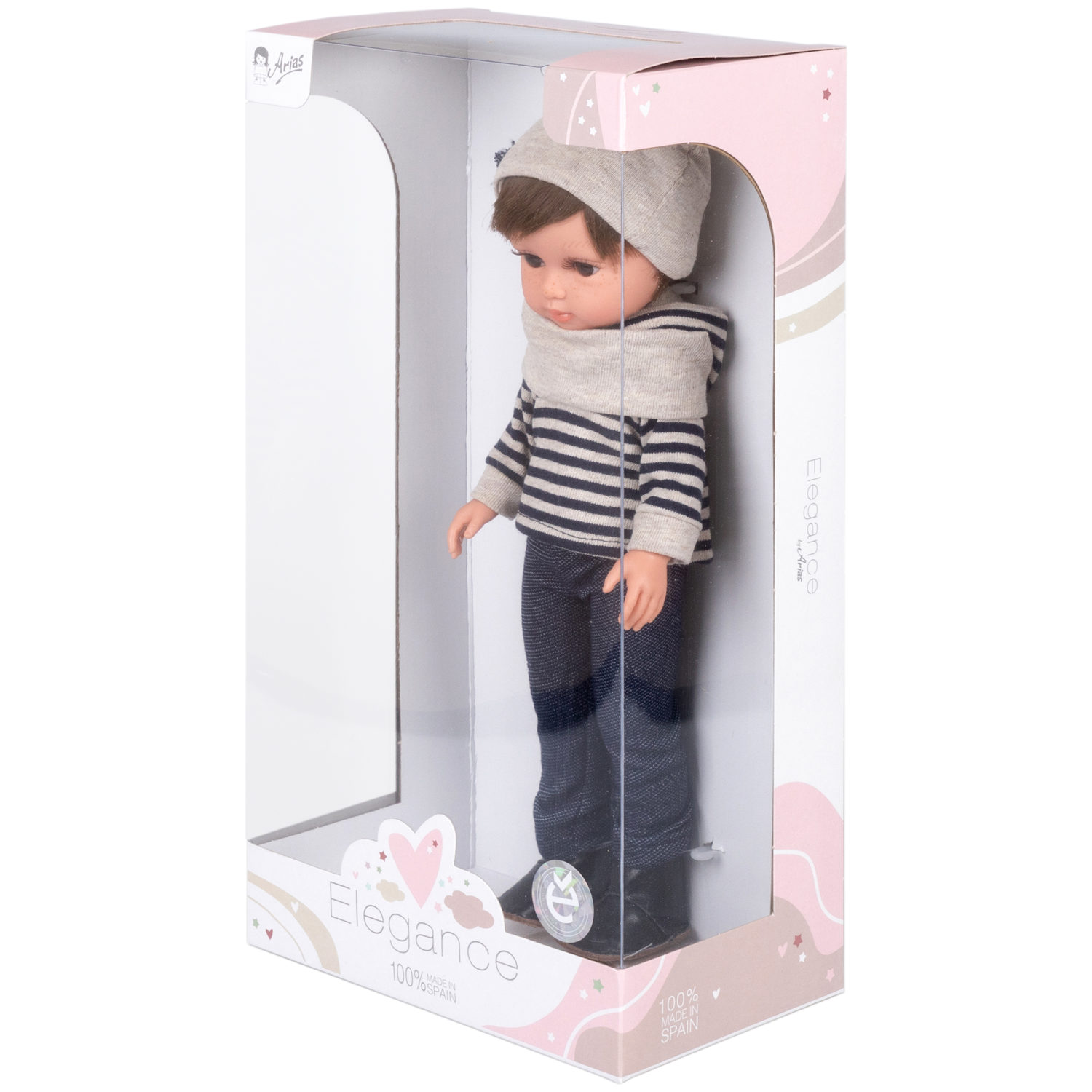 Кукла Arias ELEGANCE ALEIX виниловая, с аксессуарами, Испания, 36 см