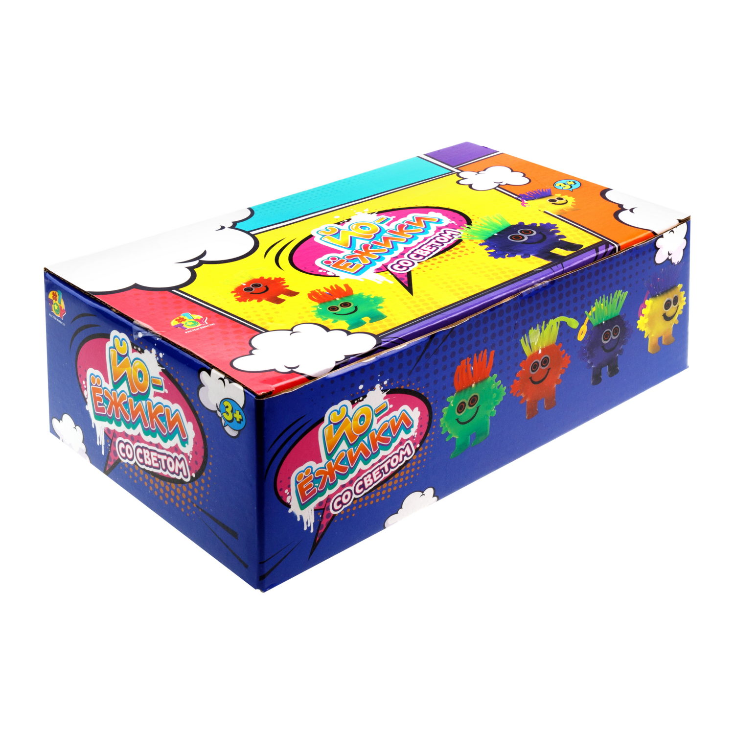 Светящаяся антистресс-игрушка для рук 1TOY Йо-Ёжик Тролль, для детей и взрослых, 4 вида в ассортименте