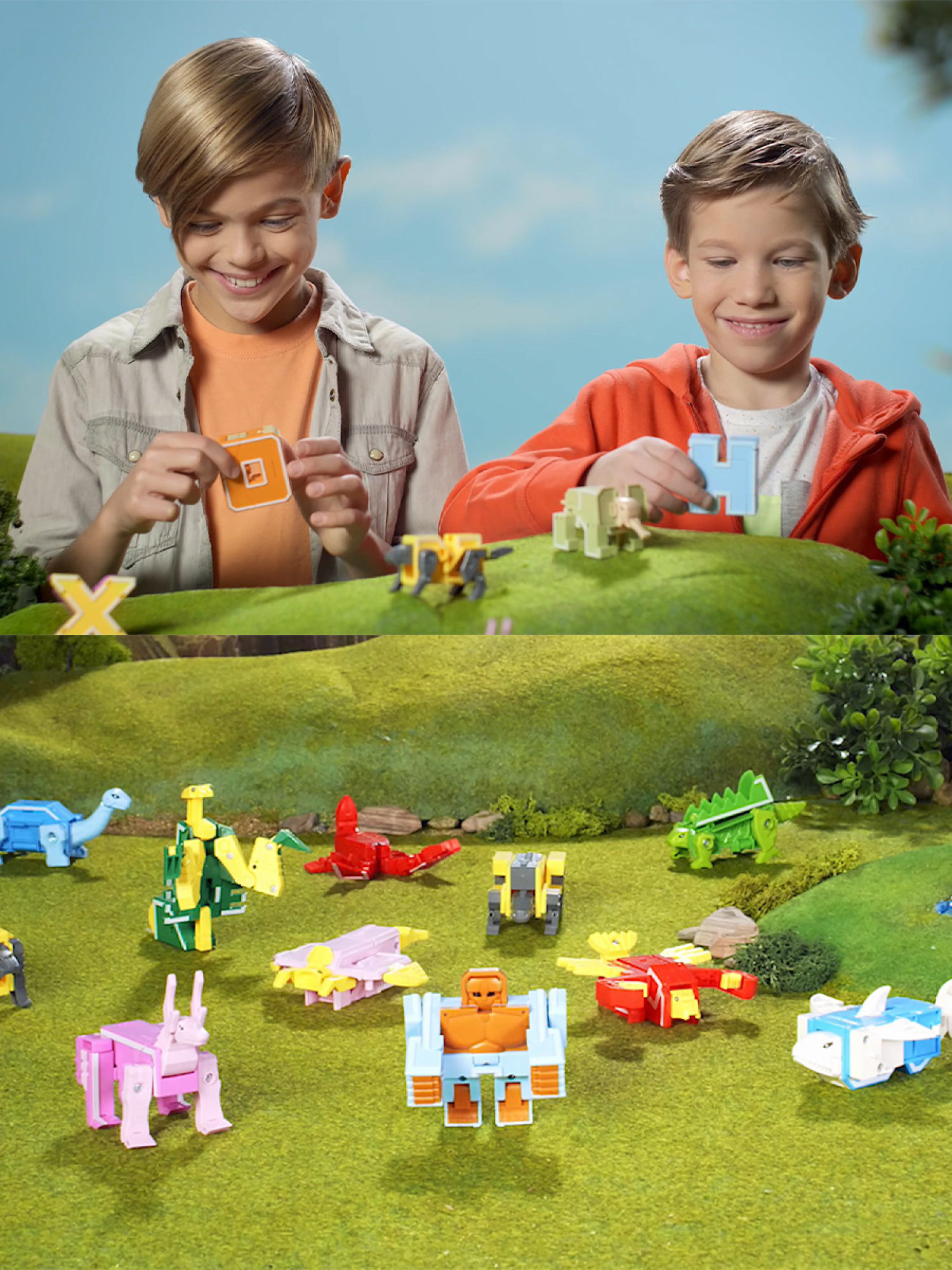 Трансформеры 1TOY, трансботы Lingvo Zoo, роботы, английские буквы от A до Z