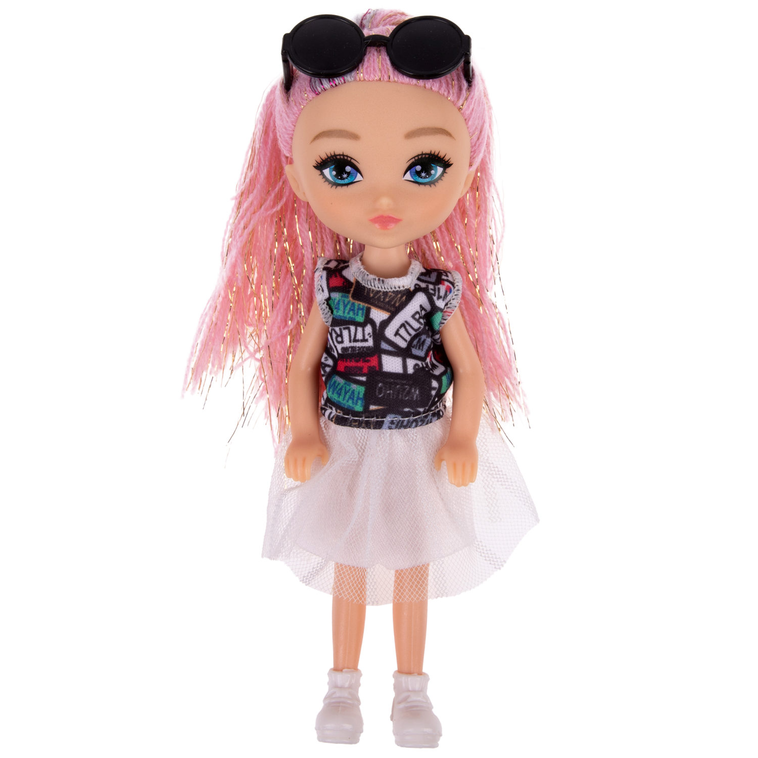 Кукла 1TOY ALISA GLOW GIRL, с яркими волосами, 15 см