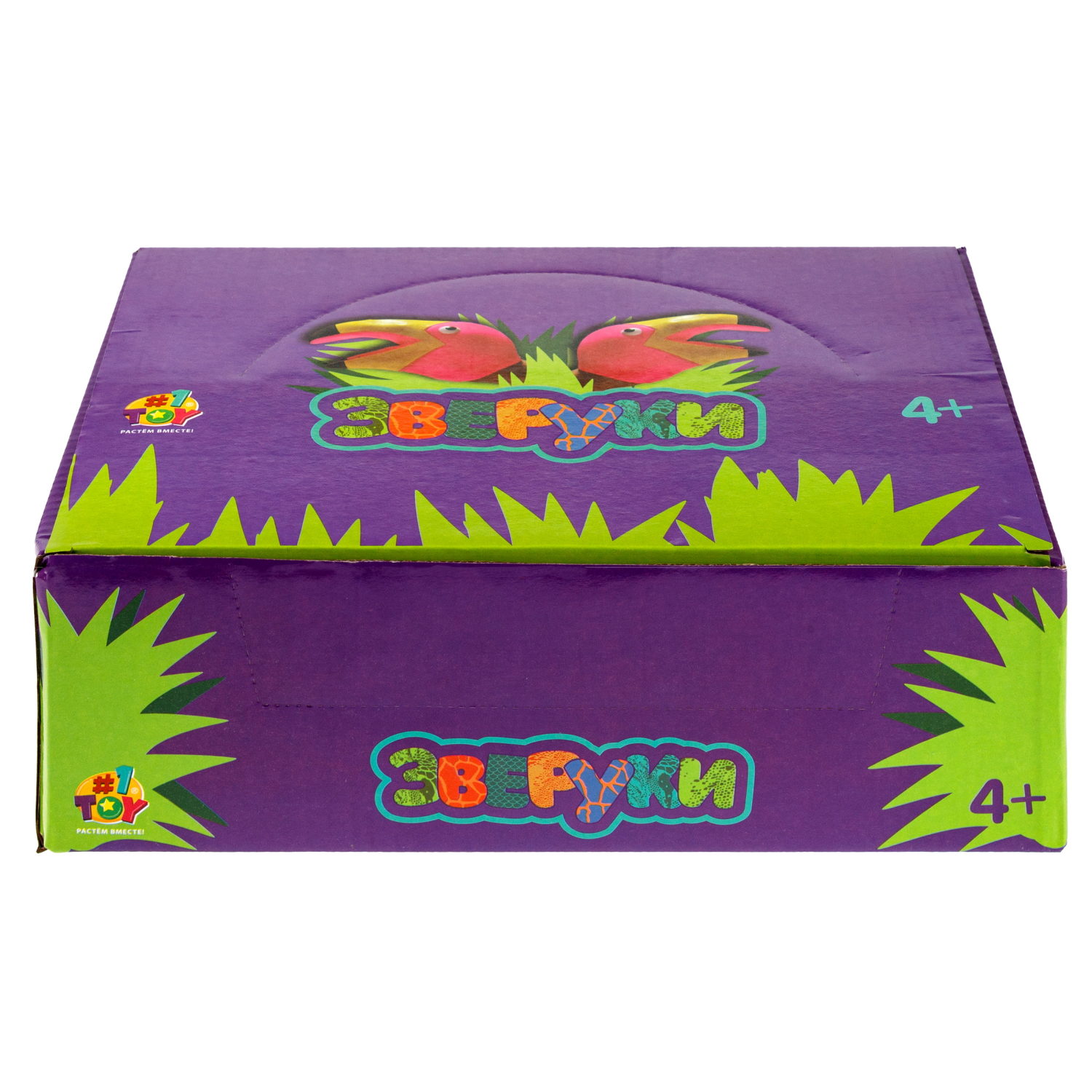 1toy Зверуки большие на руку "Фламинго", 12 шт в д/б