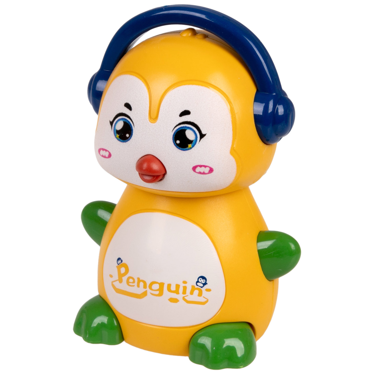 Игрушка детская 1TOY Покатушки Весёлый Пингвин, инерционная, работает без батареек, 4 цвета в ассортименте