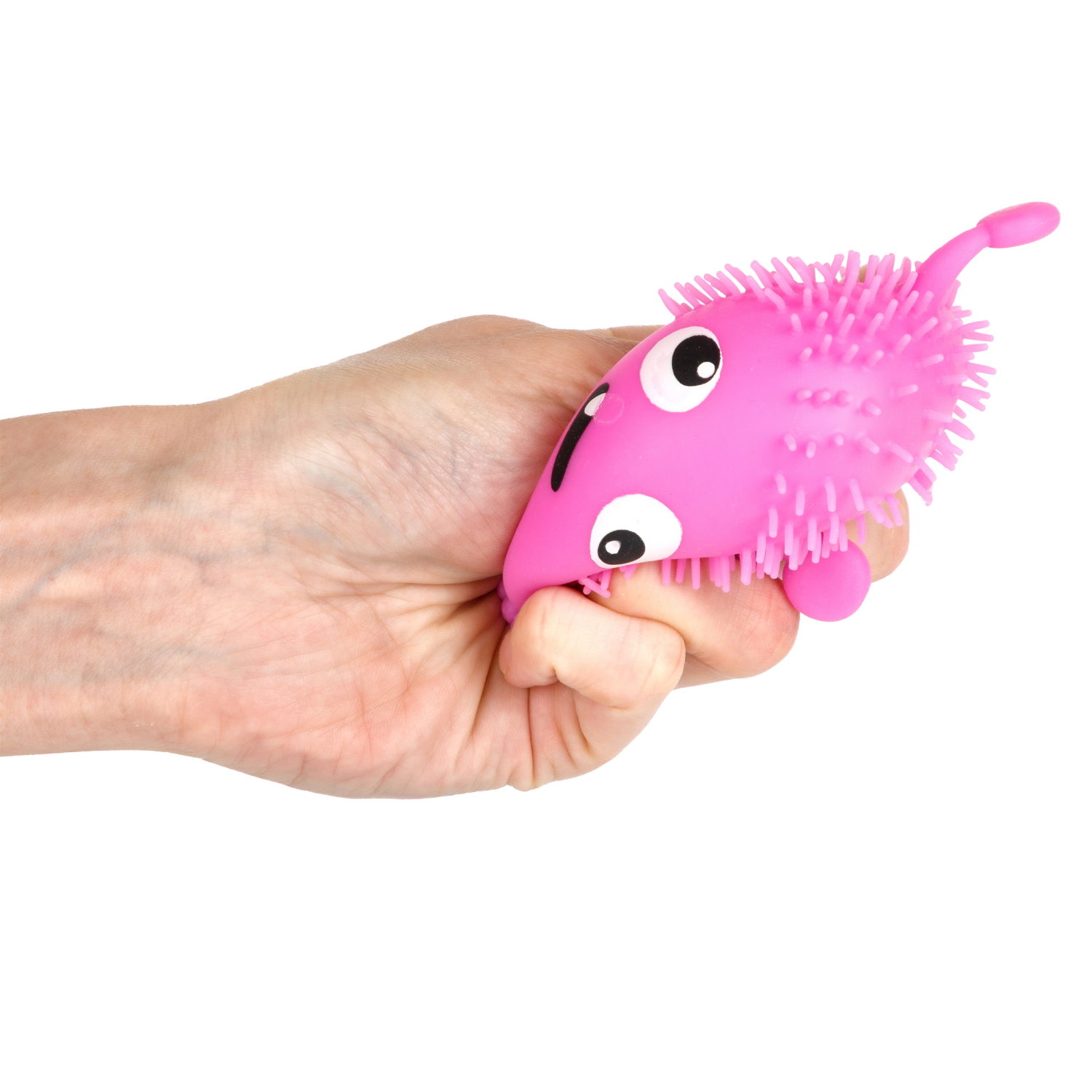 Игрушка-антистресс для рук 1toy Йо-Ёжики, "Монстр" 6 см, со светом, 4 вида в ассортименте