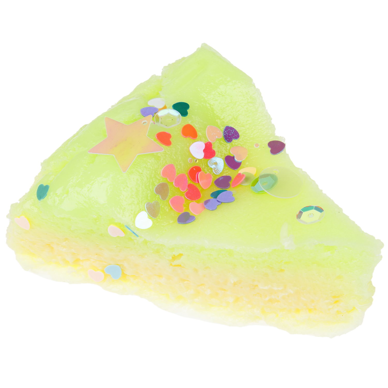 Игрушка-антистресс 1TOY Крутой замес «Няшка-вкусняшка», «Чизкейк с посыпкой», с колокольчиком, зеленый