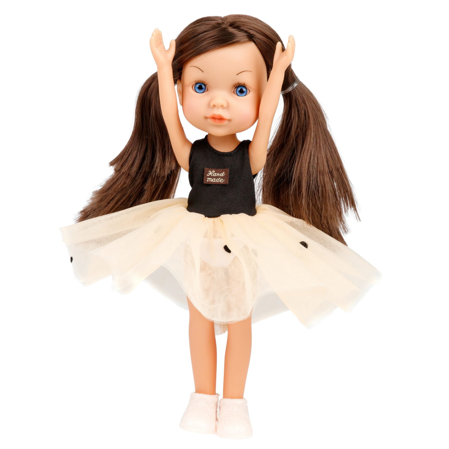 Кукла для девочки 1TOY Alisa испанский стиль, брюнетка с длинными волосами, маленькая, 23 см