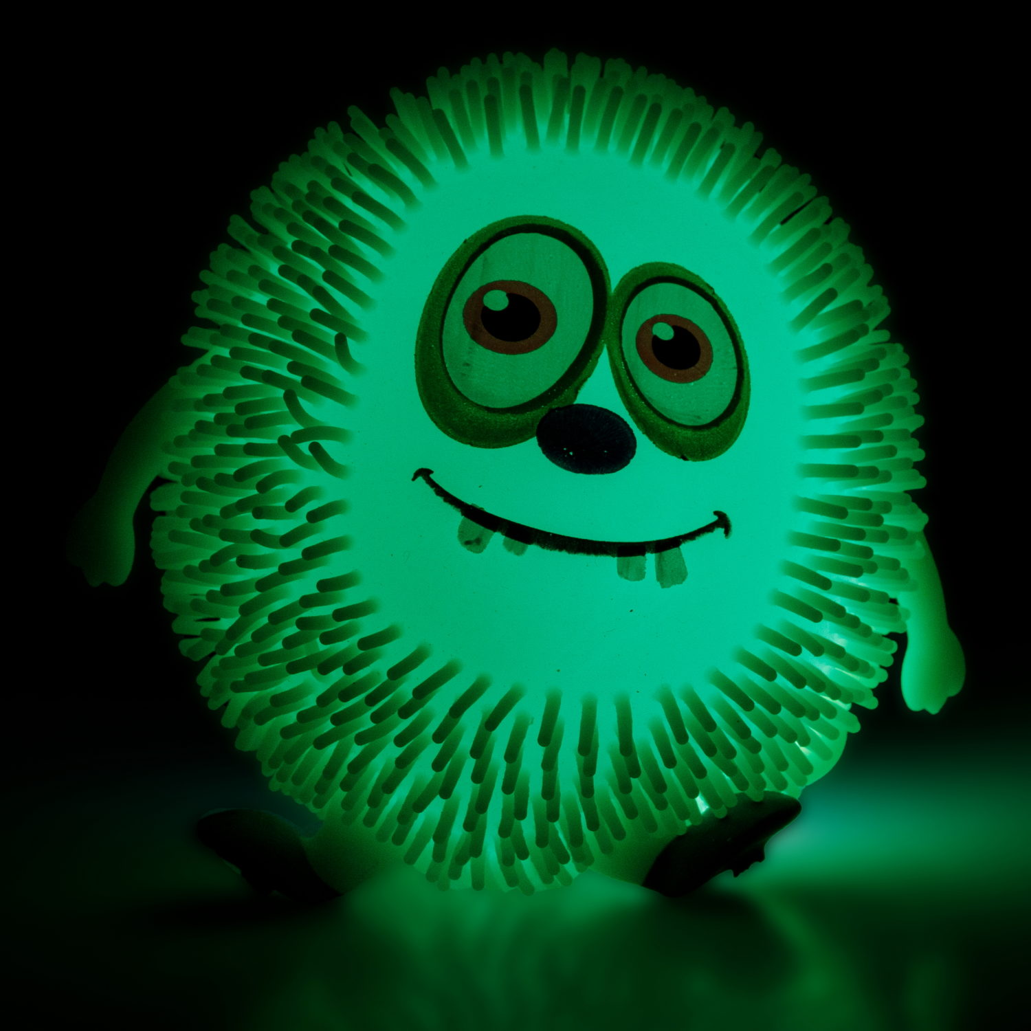 Игрушка-антистресс для рук 1toy Йо-Ёжики, "Монстр" 10 см, со светом, 4 вида в ассортименте