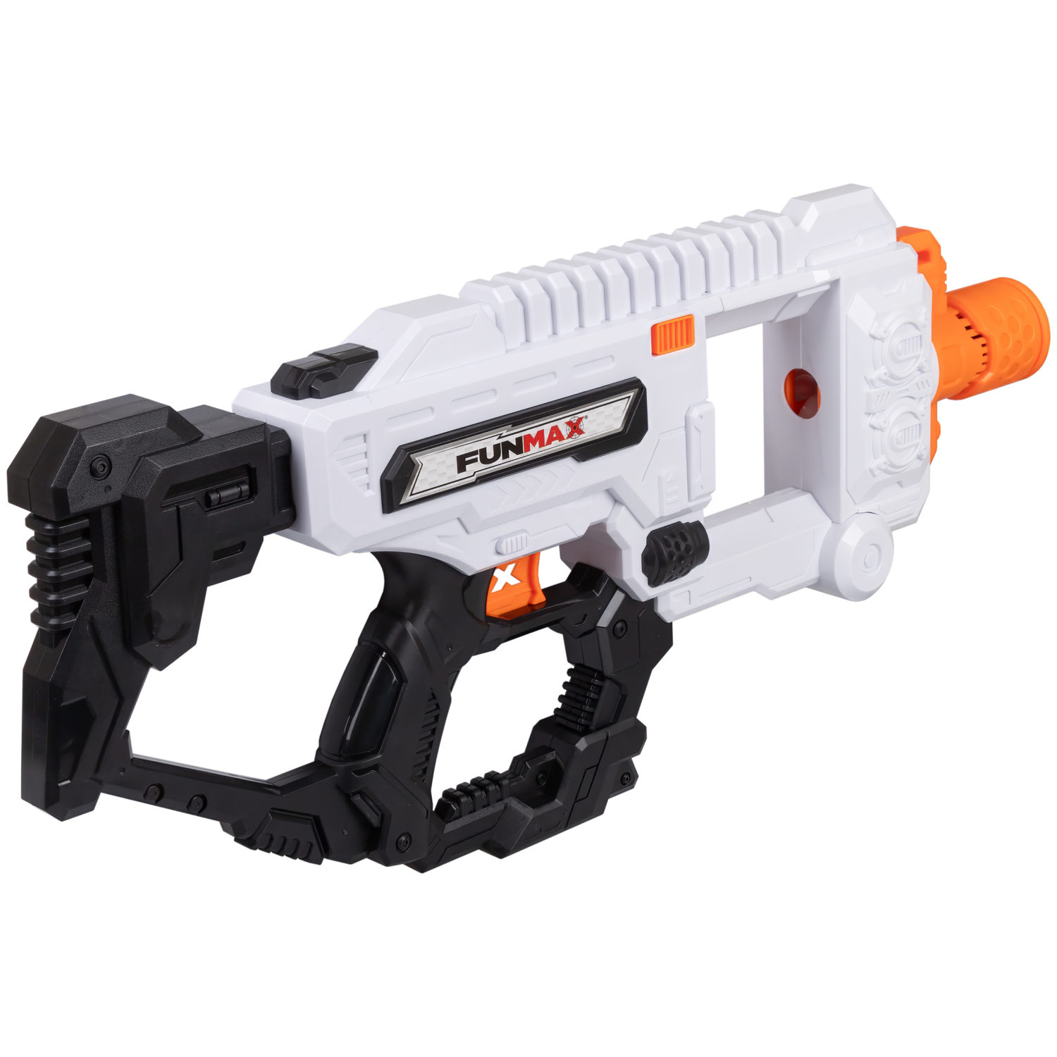 1toy Funmax "A71" бластер электрический, 2 барабана на 10 выстрелов, в комплекте 36 EVA снарядов