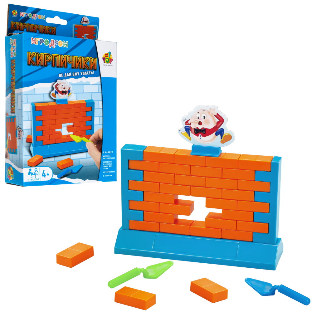 Настольная игра 1TOY Игродром Кирпичики