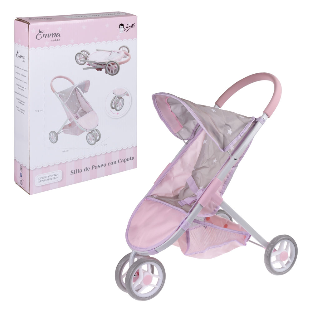 Коляска для кукол Arias  детская, прогулочная, складная