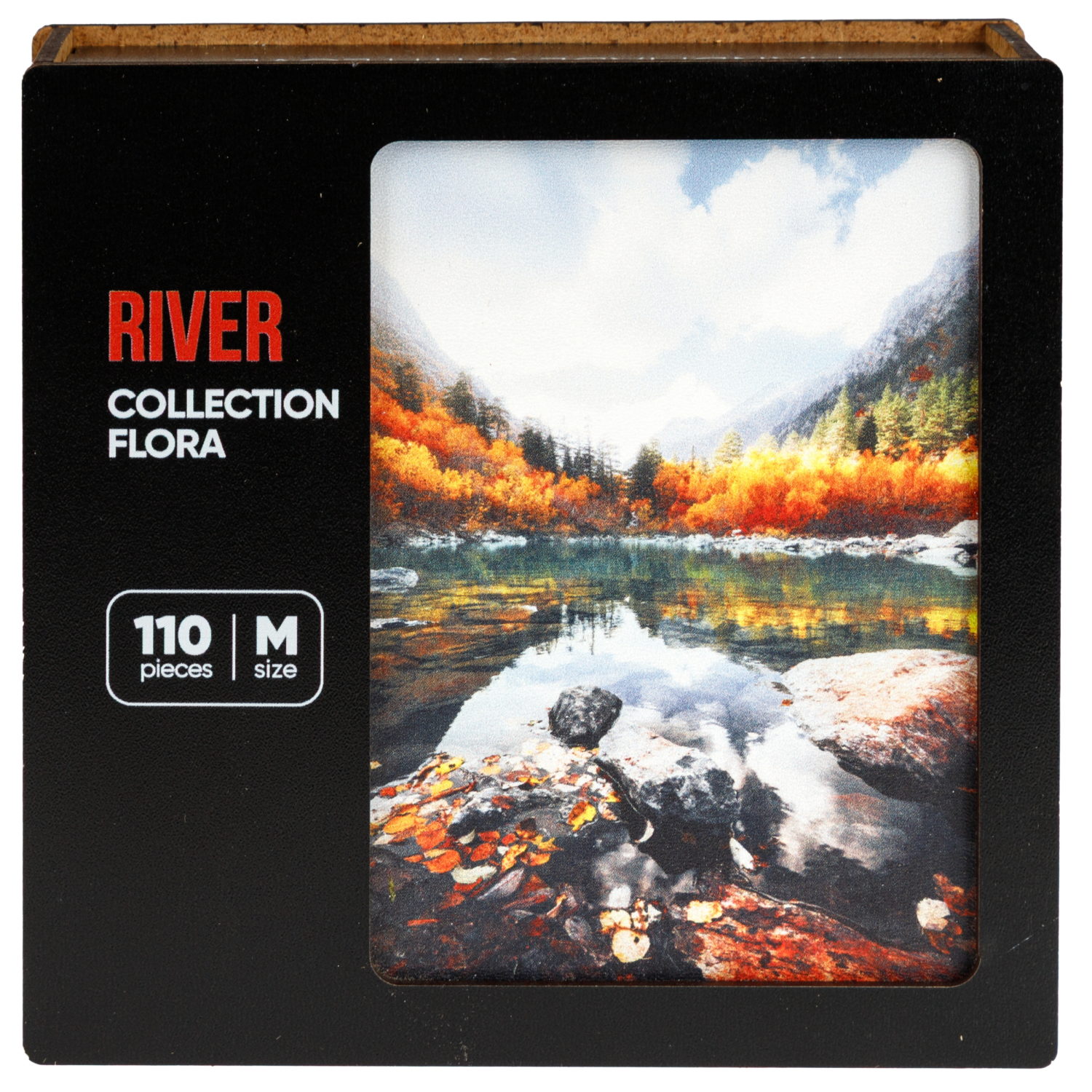 Деревянные пазлы Collection Flora Горная река, 110 деталей