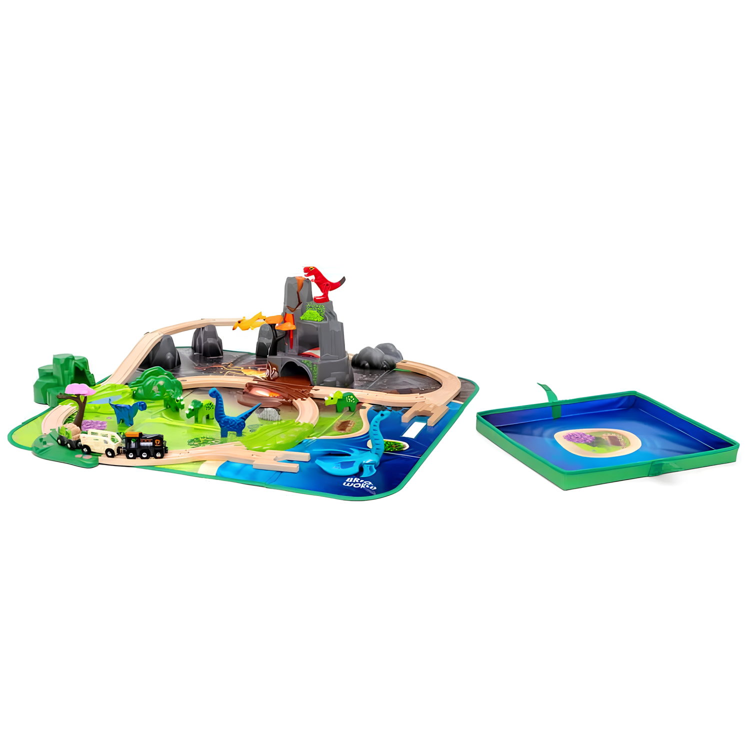 Деревянная железная дорога BRIO Делюкс "Дино", 12 элементов