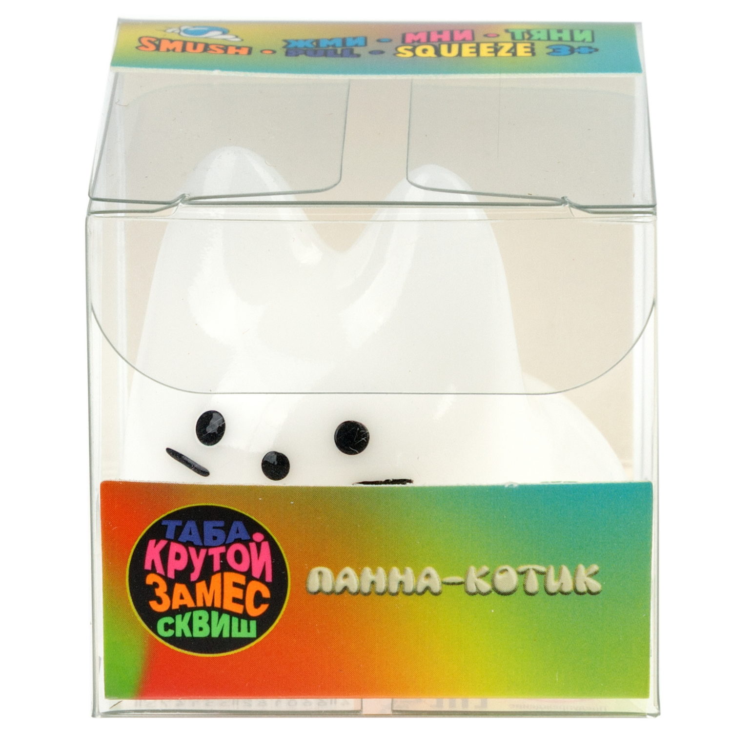 Таба сквиш 1TOY Крутой замес Муссик кот, 4,5х5,5 см