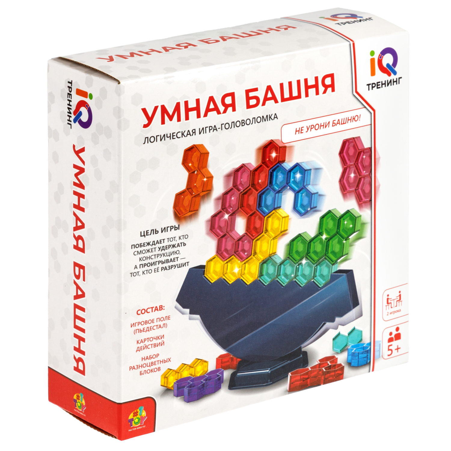 Настольная логическая игра 1TOY IQ Тренинг Умная башня