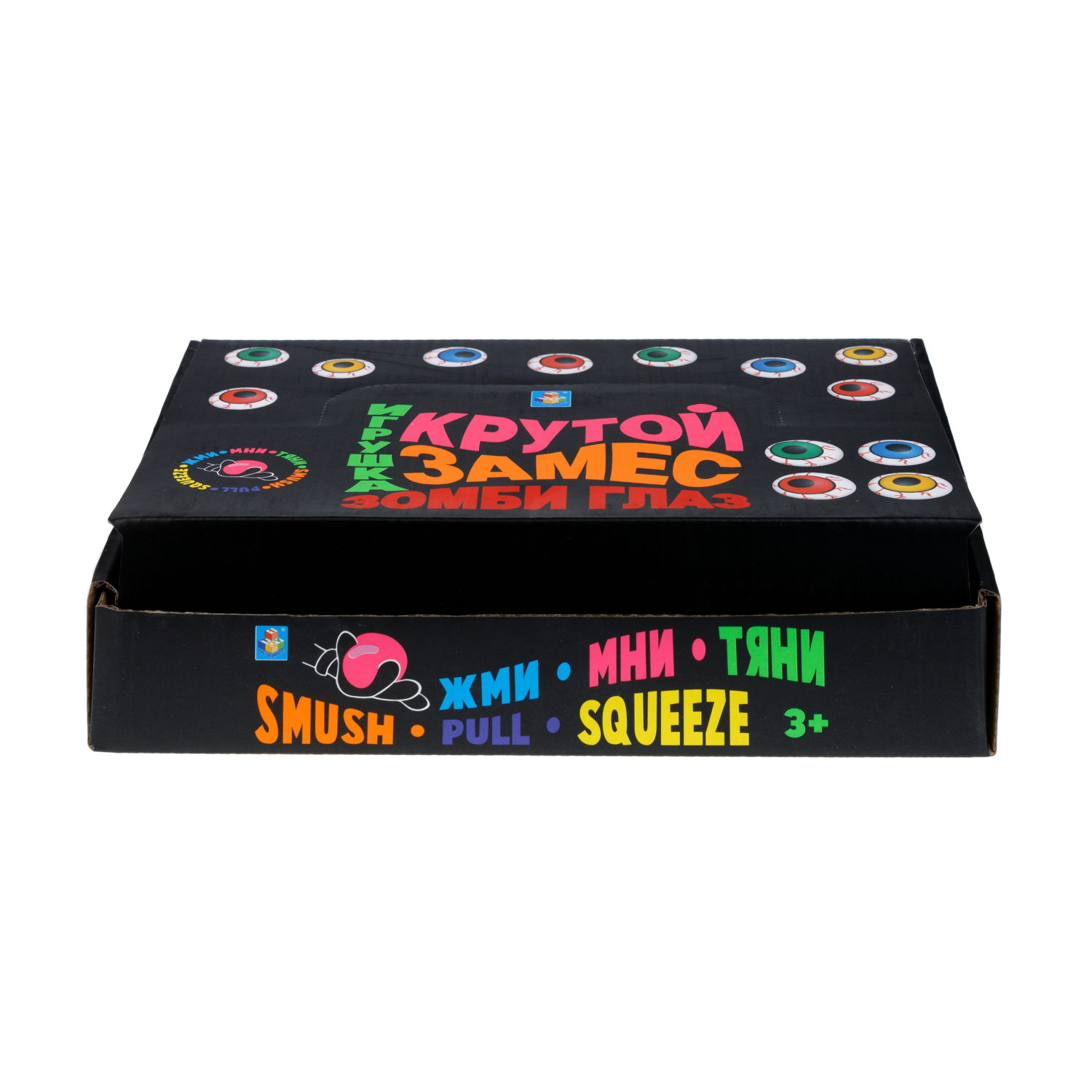 Антистресс-игрушка 1TOY Крутой замес Зомби глаз, 4 цвета в ассортименте, 6 см