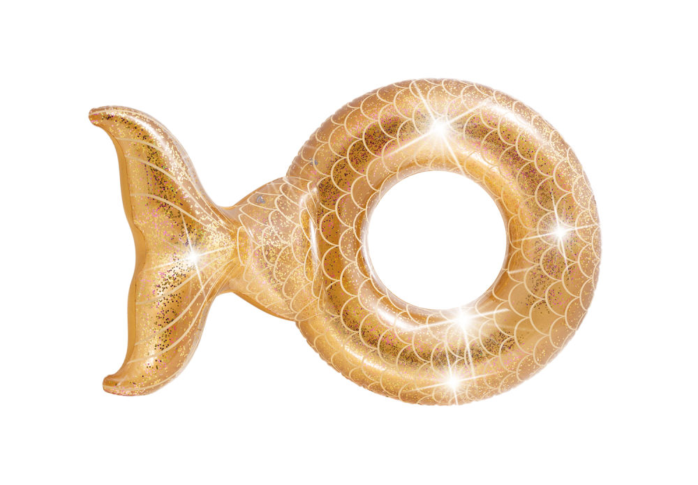 н.круг русалка блестящий 147х107х79см от 9лет