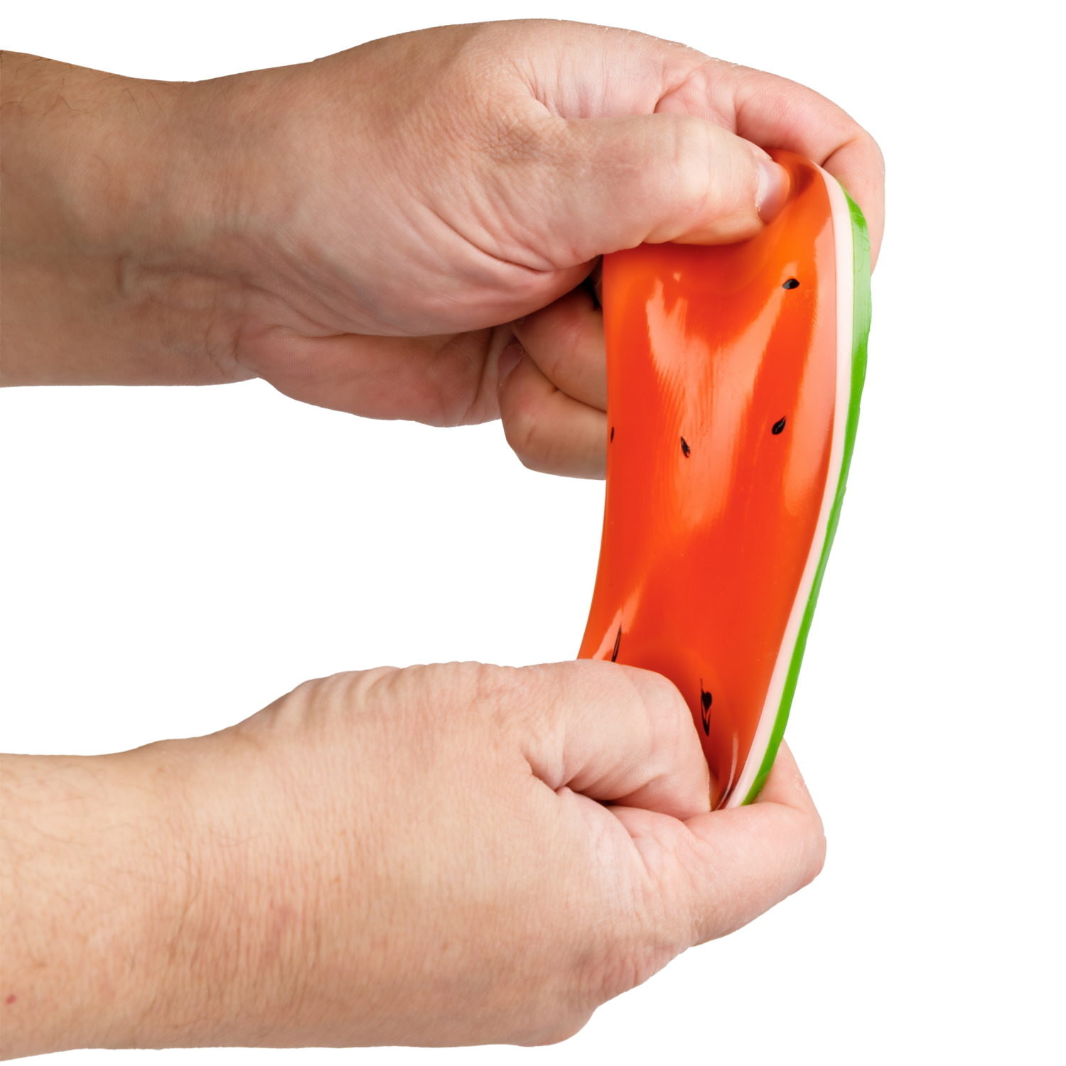 Игрушка-антистресс 1TOY Крутой замес Няшка-вкусняшка арбузный десерт, 7,5х7,5х5см