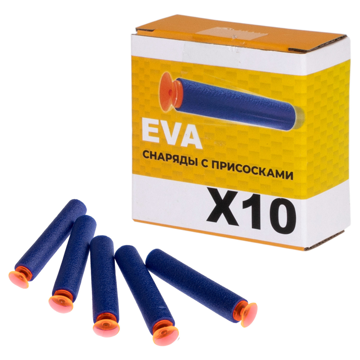 1toy Funmax "M14" бластер механический, 6 стволов, 10 снарядов с присосками