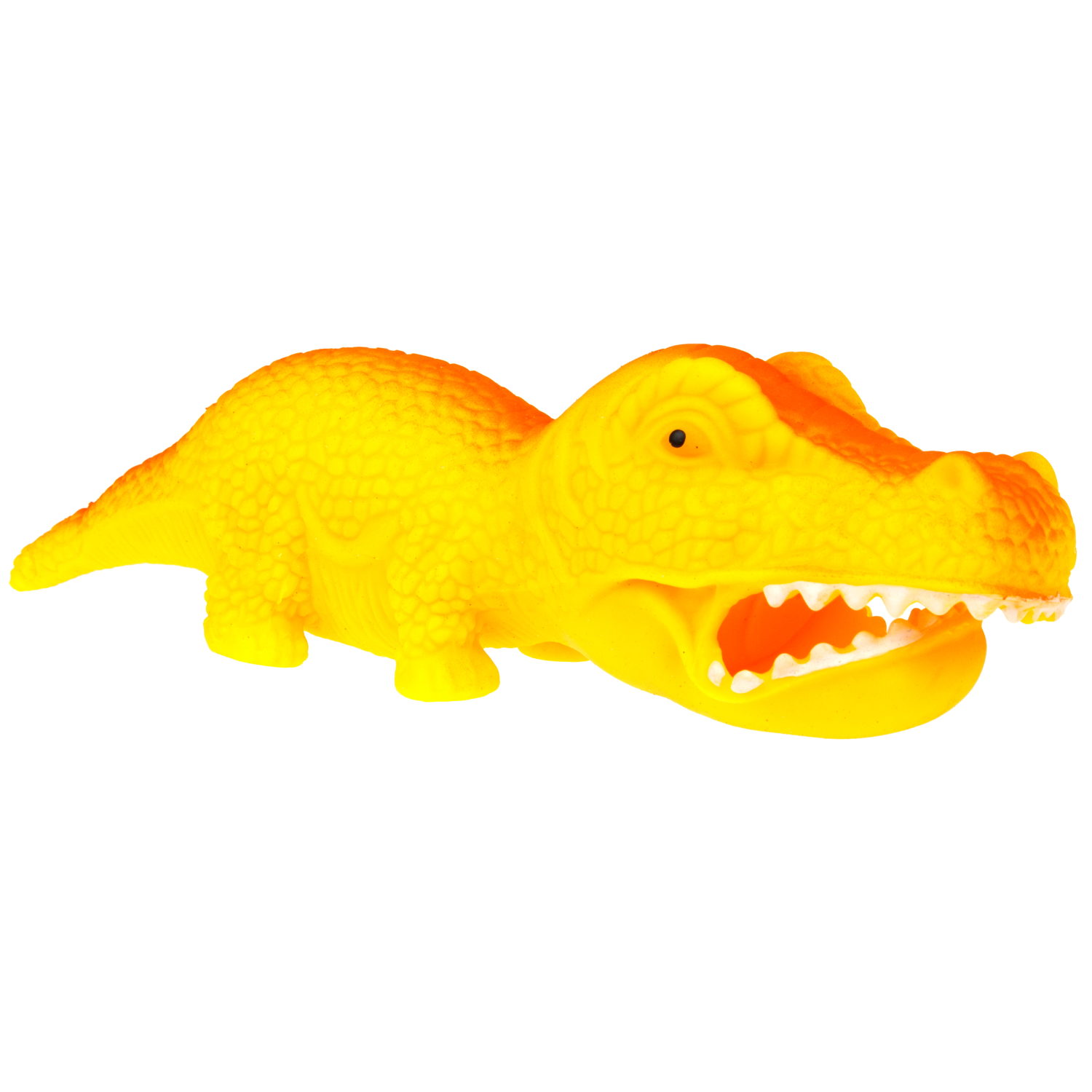 Игрушка-антистресс 1TOY Крутой замес «Крокозавр», оранжевый