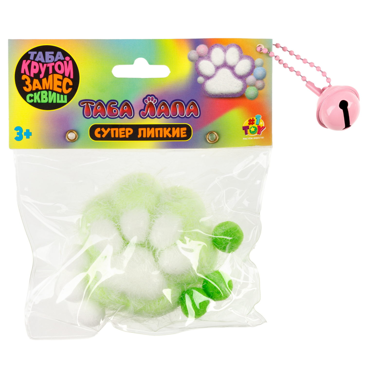 Таба лапка 1TOY Крутой замес, с посыпкой, 6,5х3 см