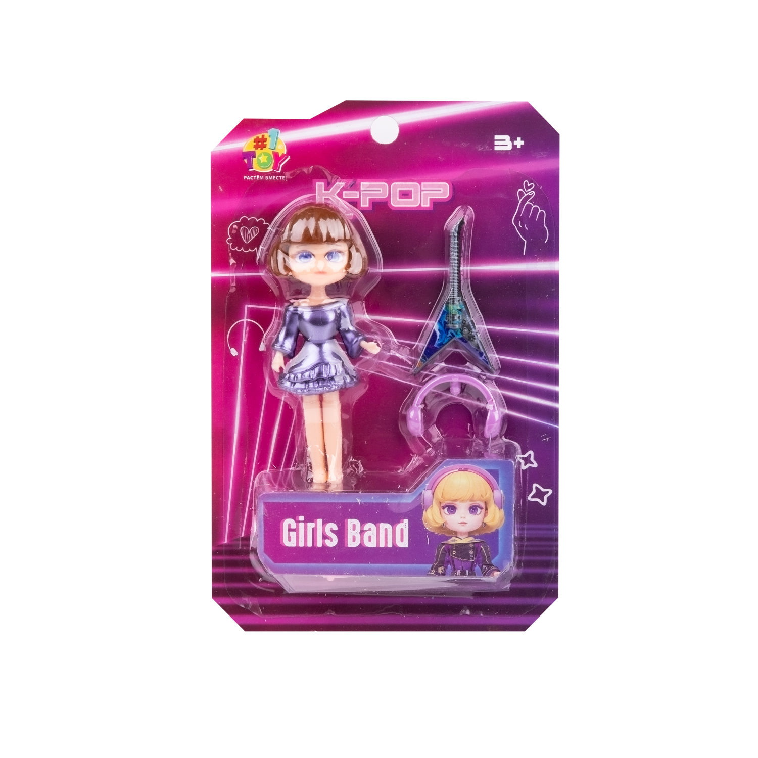 1TOY K-POP Girls band Кукла с муз.инструментом и аксессуарами, в асс.12 видов