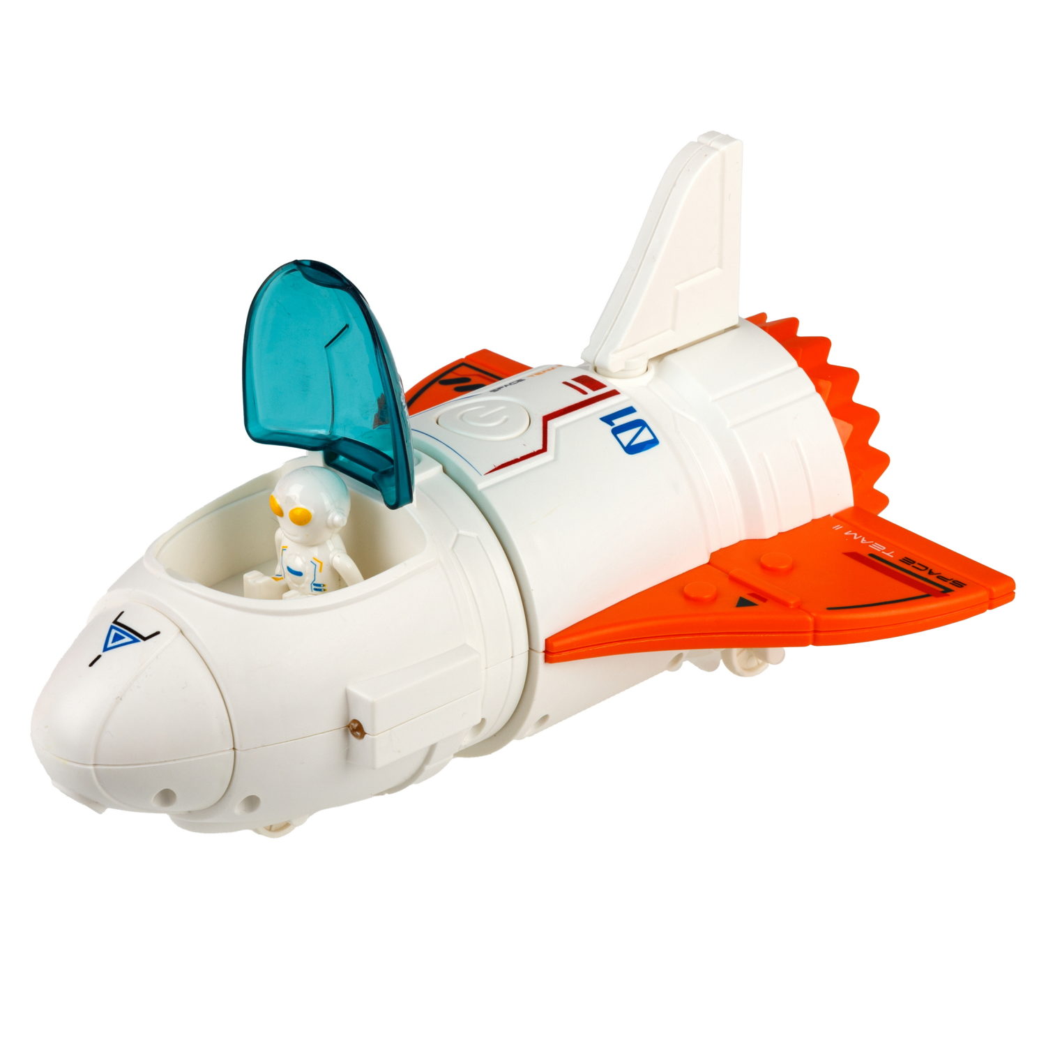Игровой набор интерактивный 1TOY Space Team II 4-в-1: ракета, космическая станция, шаттл, планетоход, фигурки, световые и звуковые эффекты