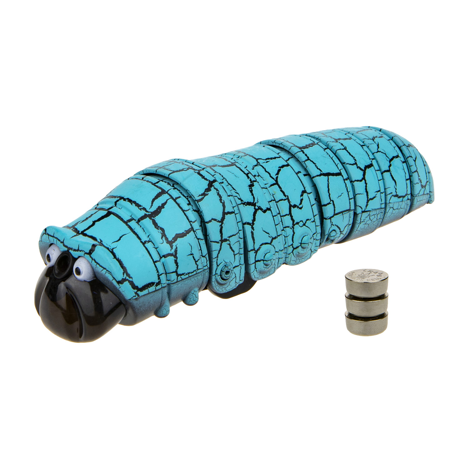 Игрушка 1TOY Робо-Гусеница голубая