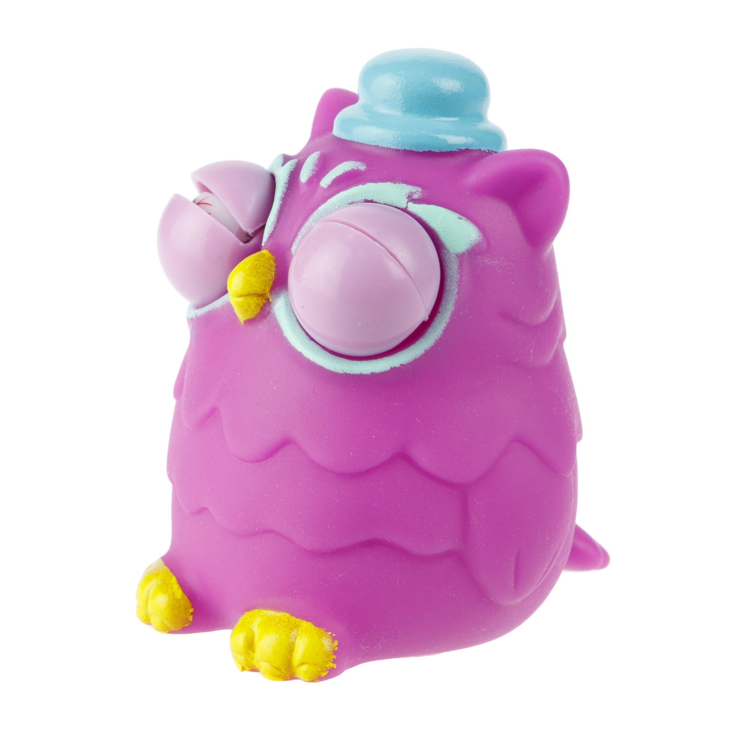 1toy Пучеглаз-антистресс "Совы" 6,5х6x6,8 см, фиолетовый