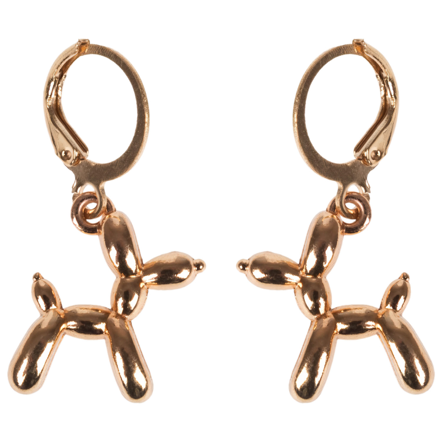 Серьги Lukky Fashion "Собачки", золотого цвета