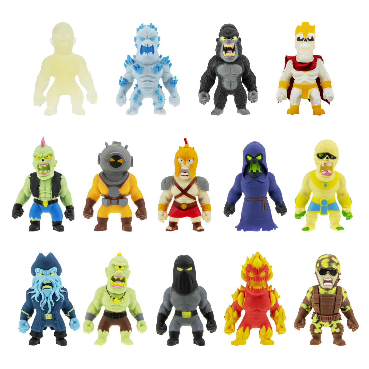 Тянущиеся фигурки 1TOY Monster Flex, серия 4, 15 см, 14 видов в ассортименте