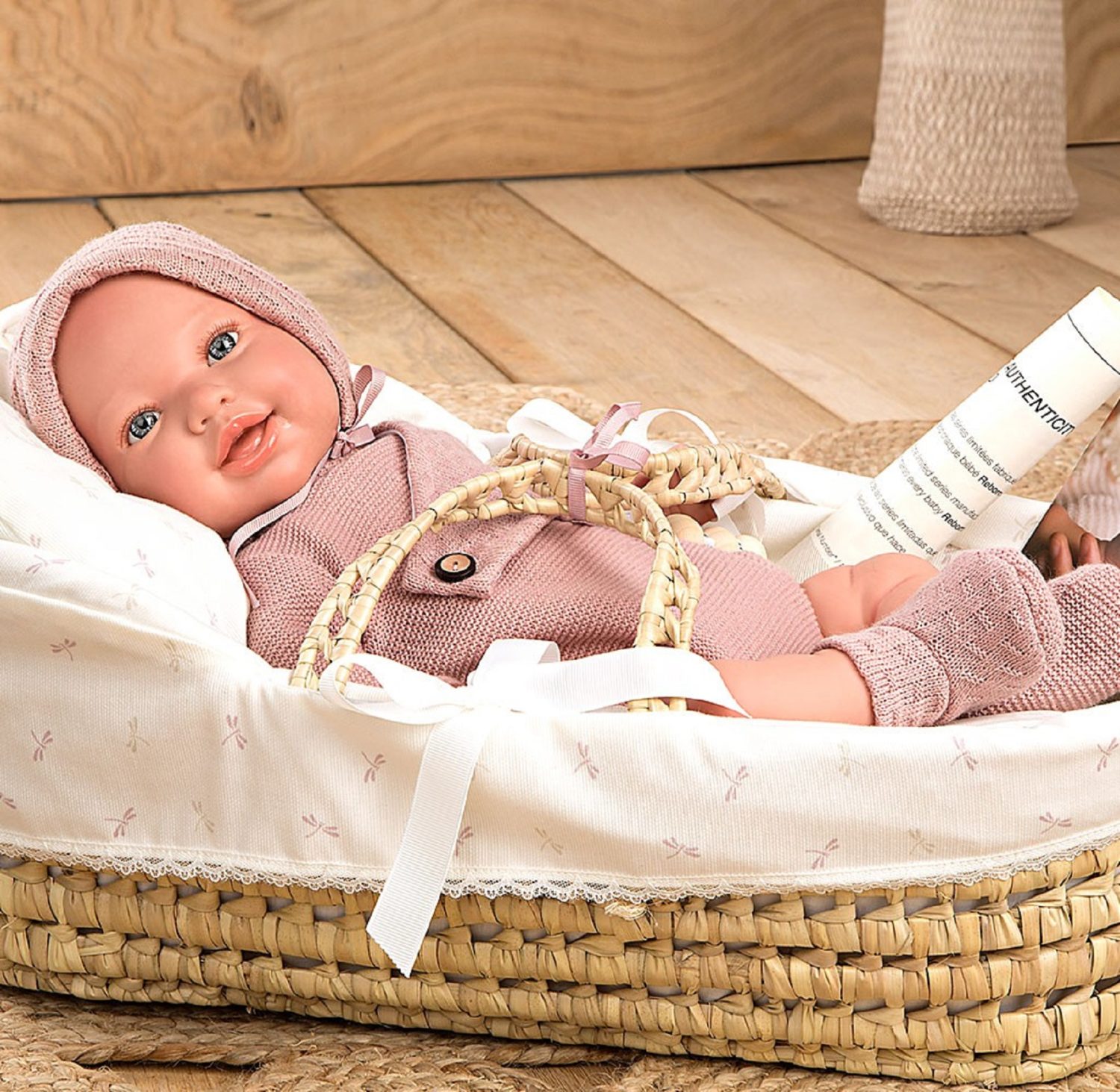 Кукла Arias ReBorns Avana мягкое тело, новорождённый пупс с аксессуарами, 45 см