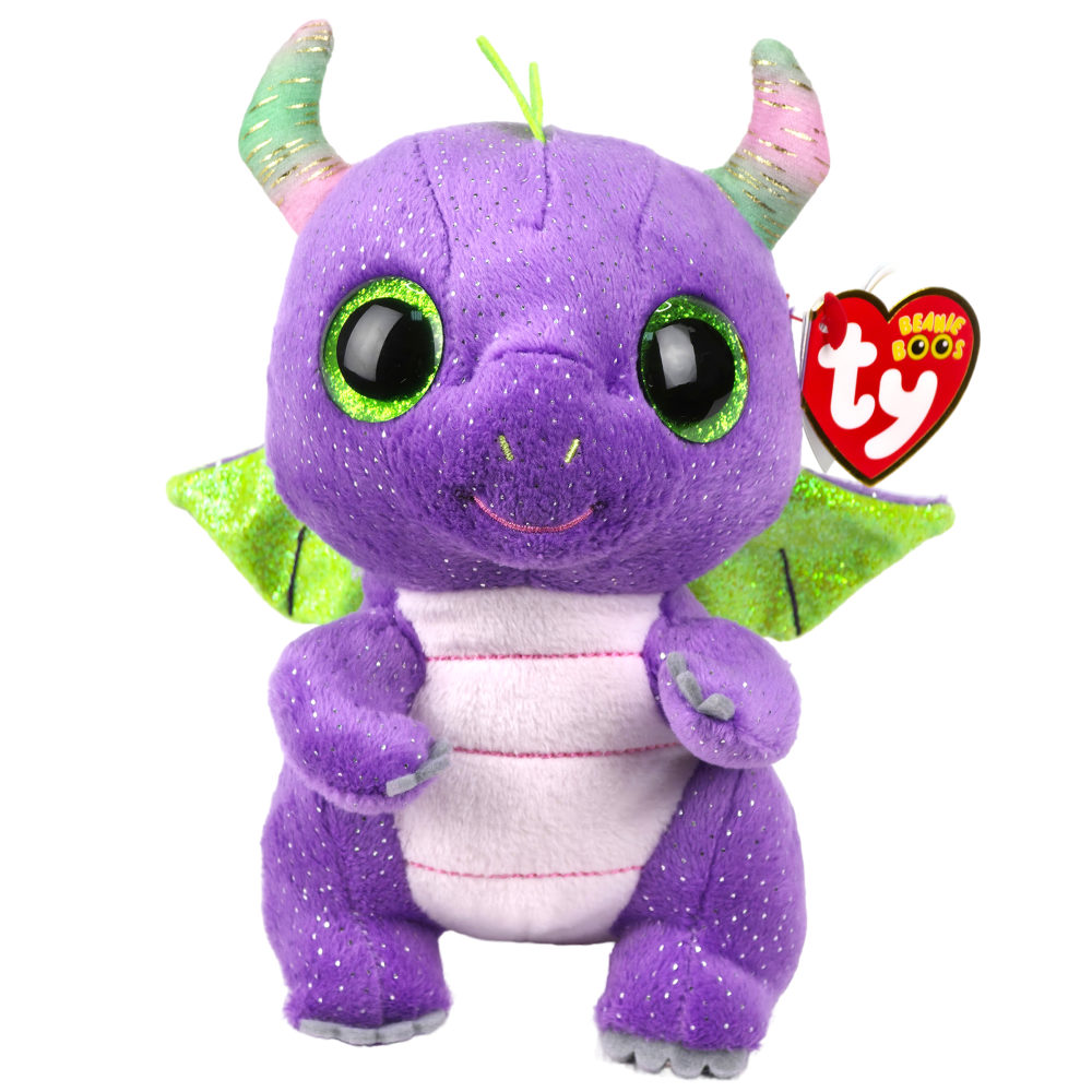 Мягкая игрушка TY Beanie Boo's пурпурный дракончик Daphne, 15 см