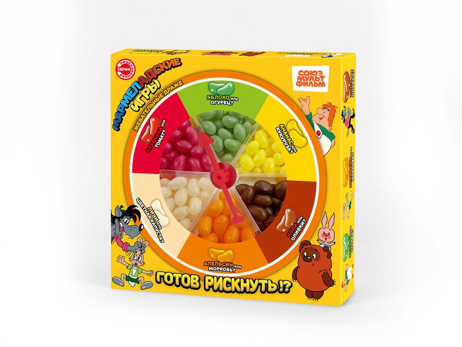 МАРМЕЛАДСКИЕ ИГРЫ Союзмультфильм подарочный набор, блок 1 шт. (120г х 24)