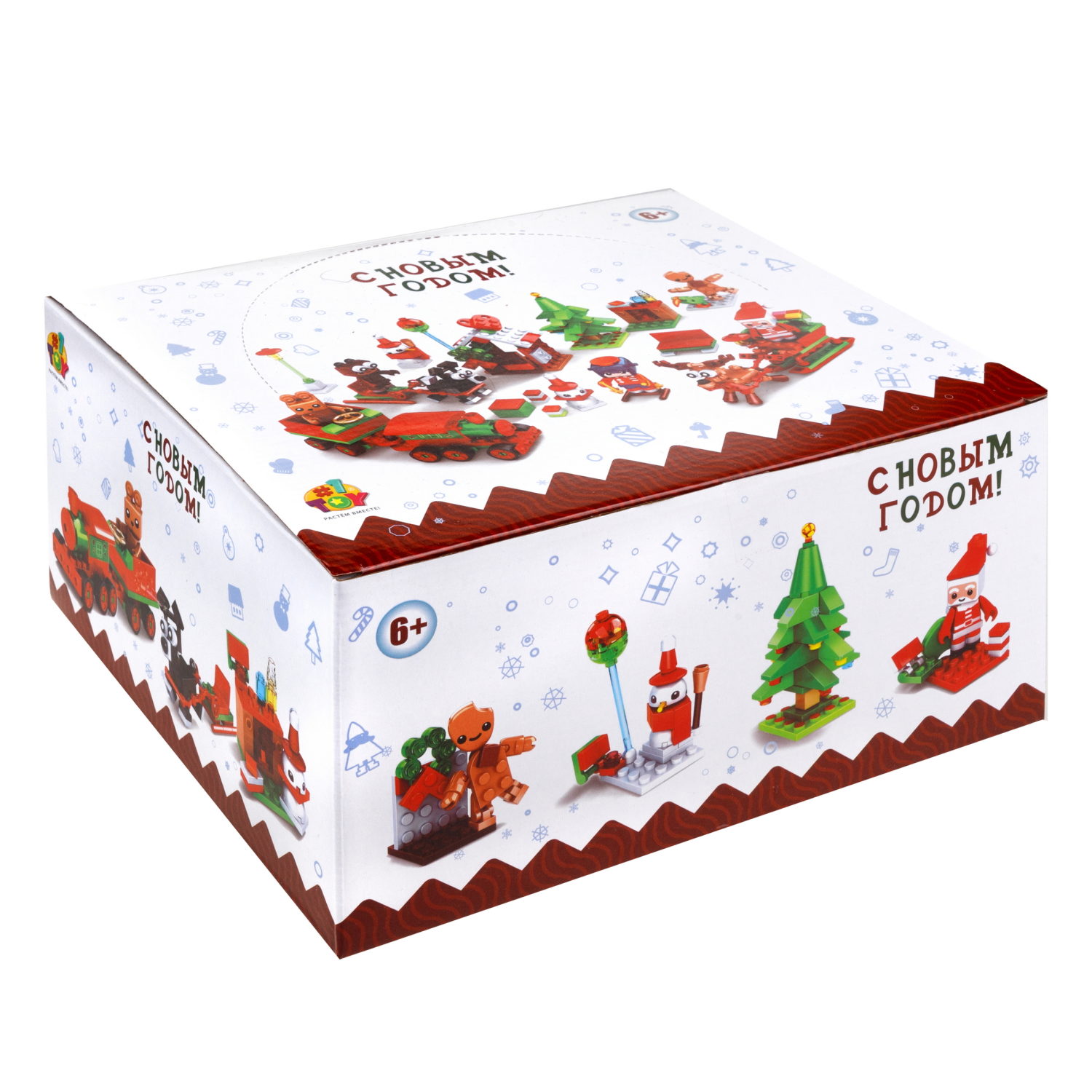 1Toy конструктор Blockformers "Новый год", 12 видов в ассортименте
