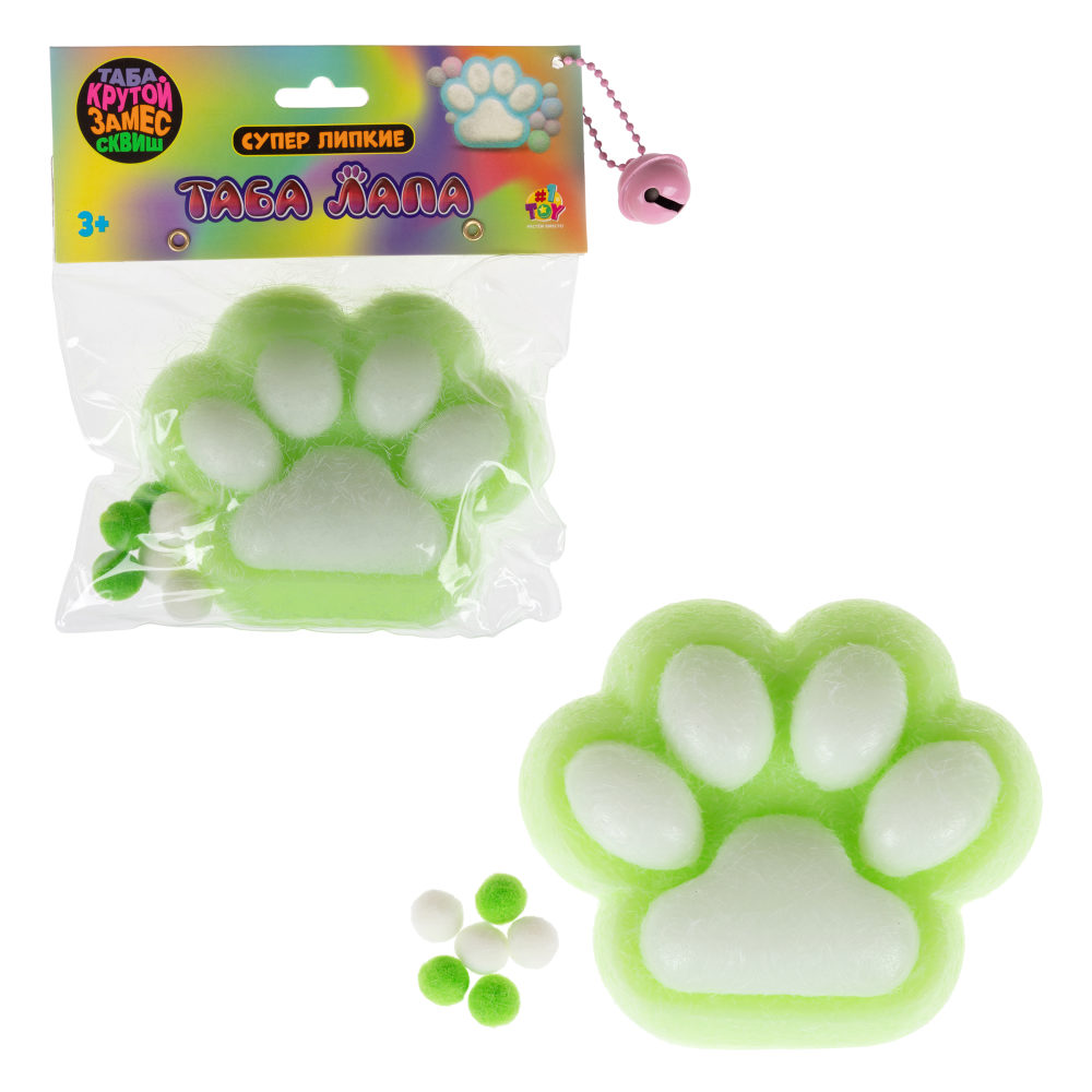 Таба лапа пушистая 1TOY Крутой замес, 11х4 см, в ассортименте