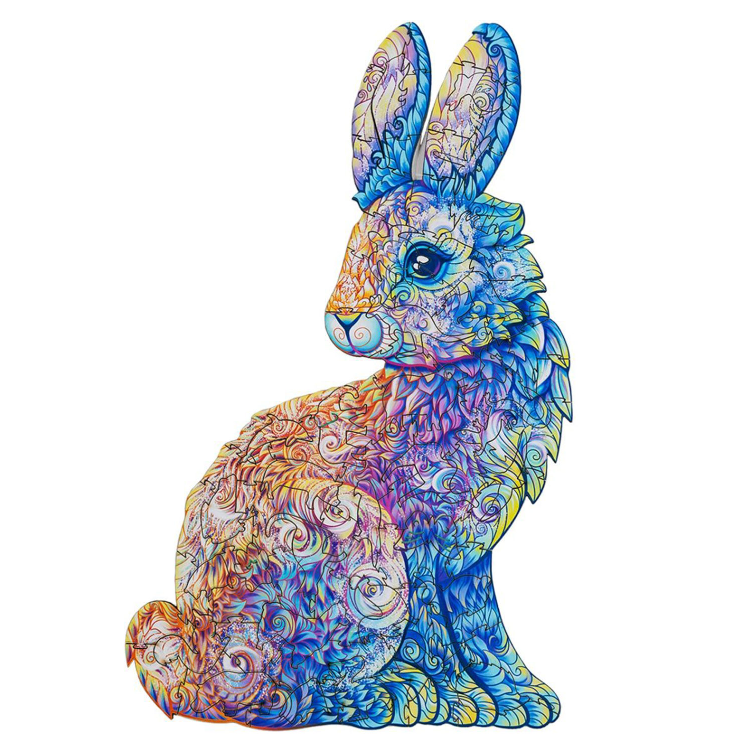 Деревянные пазлы Collection Animals Волшебный кролик, 86 деталей, 29х18 см